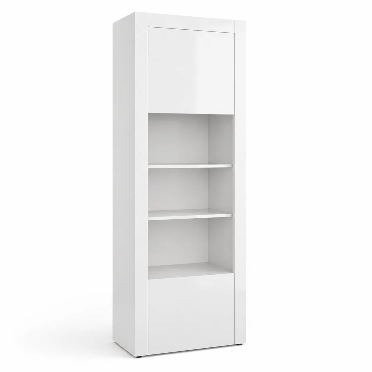 Libreria Bianca in MDF con Ante e Ripiani