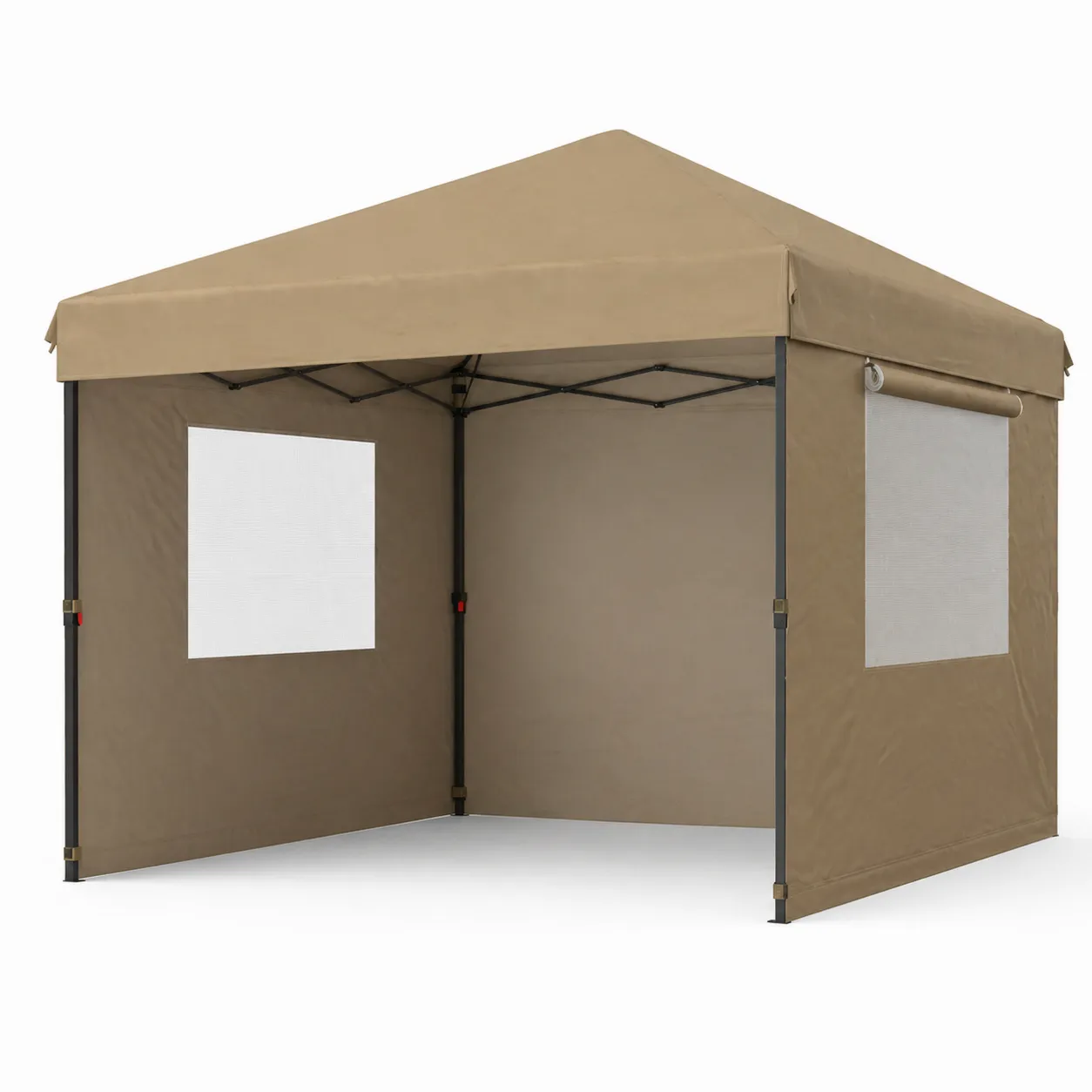 Gazebo pieghevole in acciaio e poliestere 3x3 m Beige