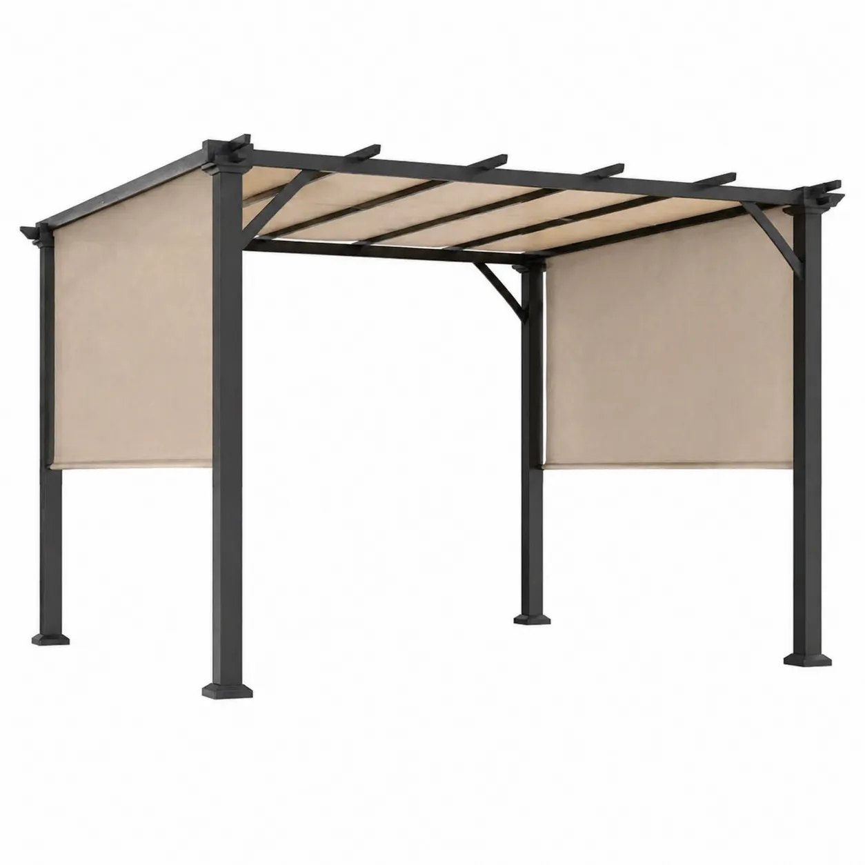 Pergola in alluminio con tettuccio regolabile 3x3 m
