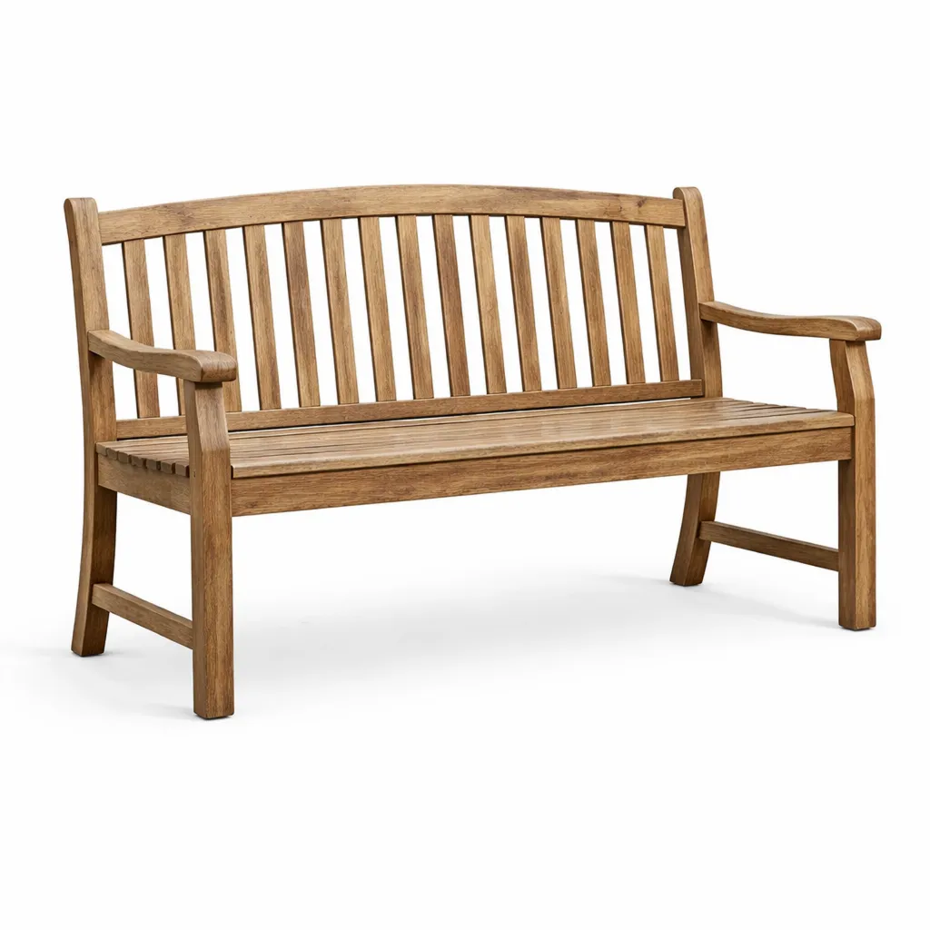 Banc en teck brun 150 cm-Solvicar