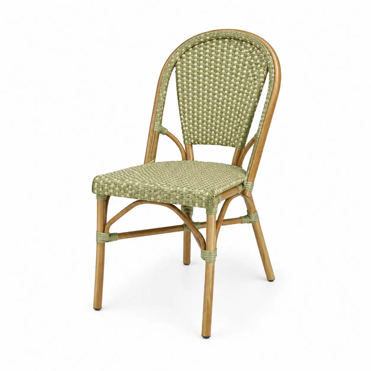 Chaise en rotin avec structure en aluminium-Solvicar