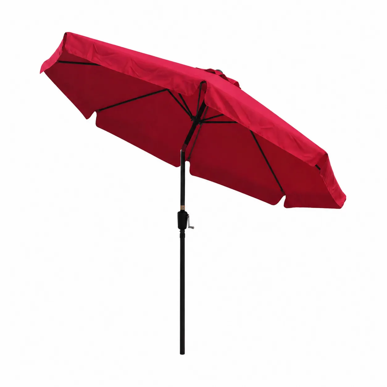 Parasol d'extérieur en polyester Rouge Ø 270 cm-Solvicar