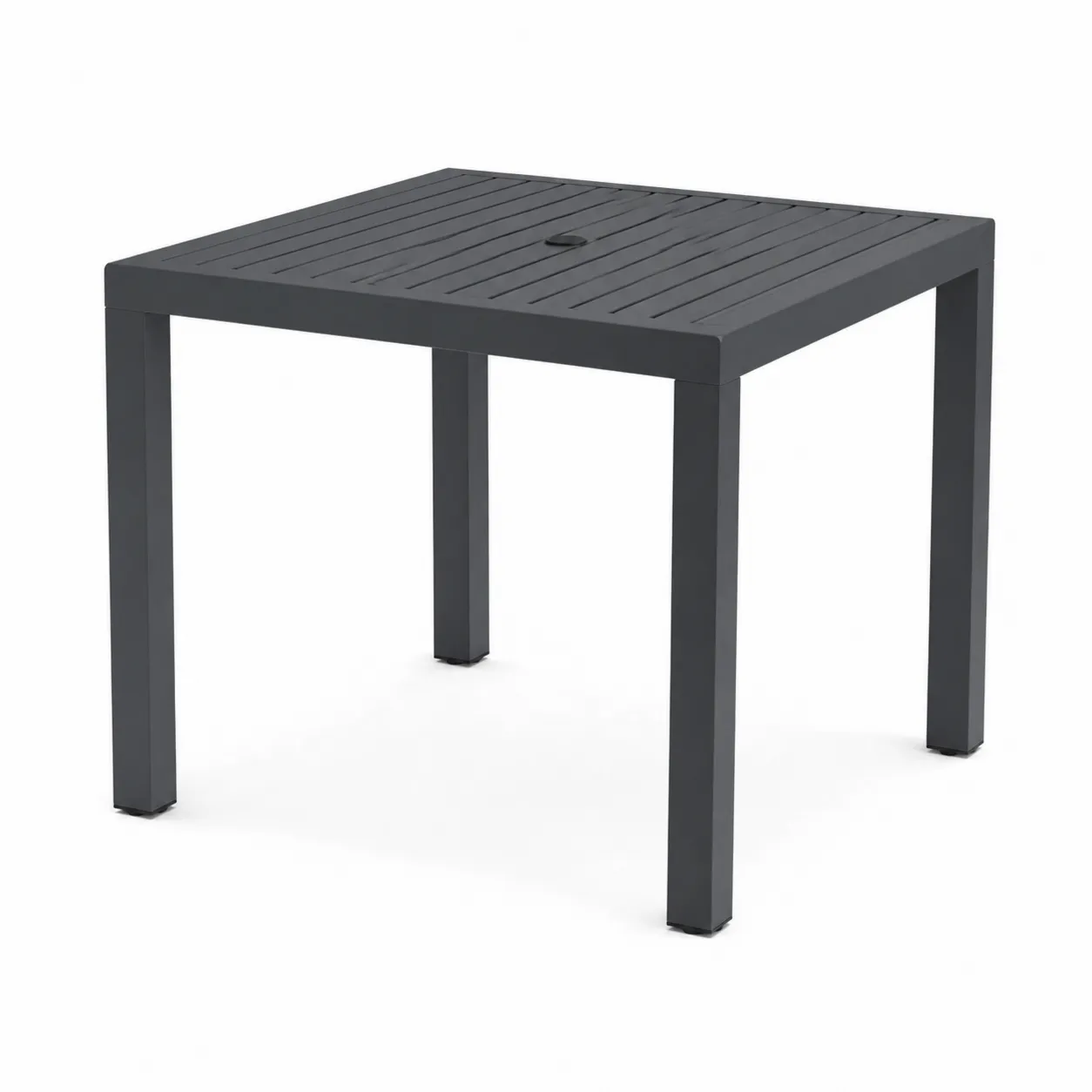 Table de jardin en aluminium anthracite 90x90x75 cm-Solvicar