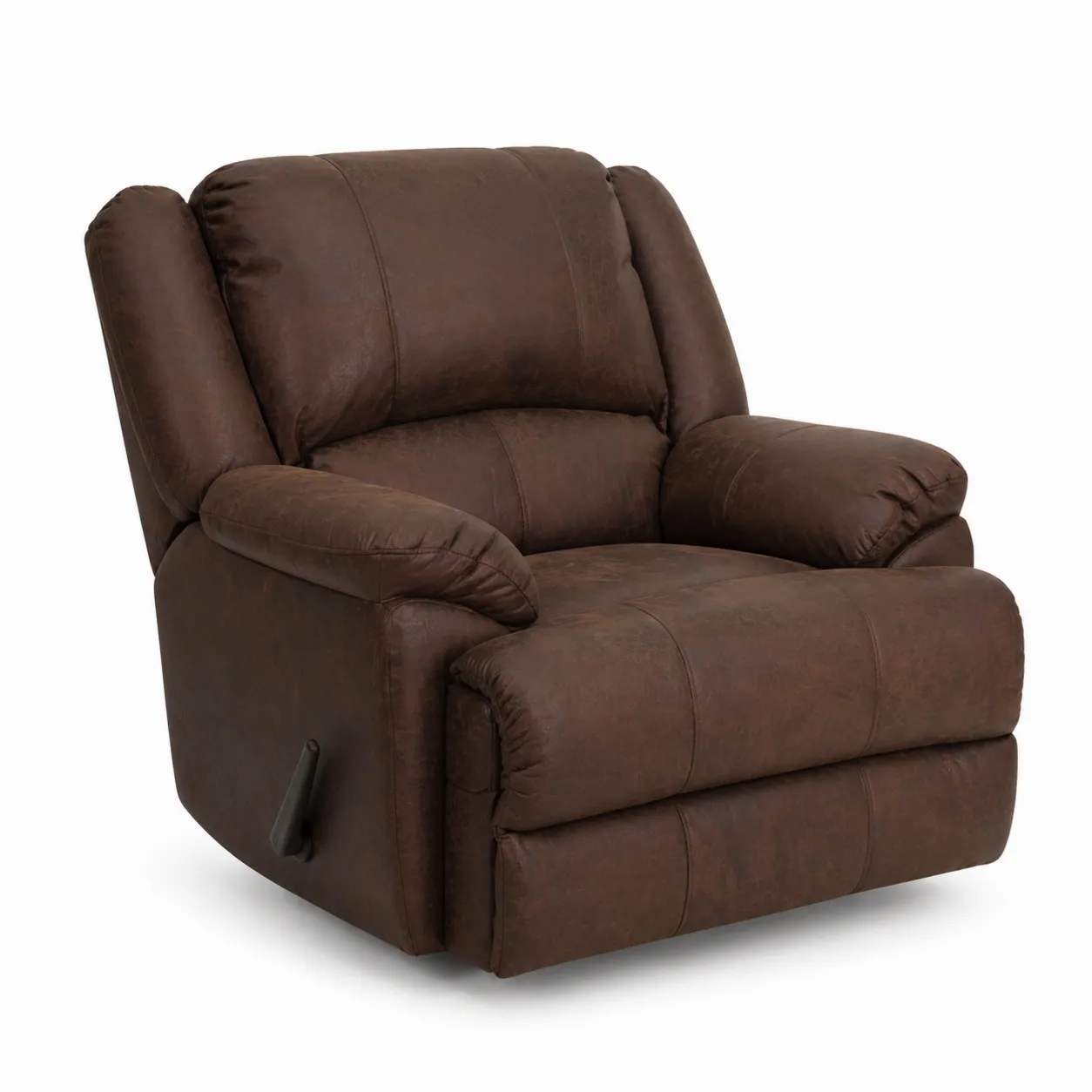 Fauteuil inclinable en cuir synthétique marron-Solvicar