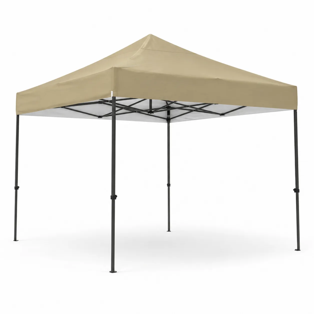 Tente pliante d'extérieur 3x3m polyester Beige-Solvicar