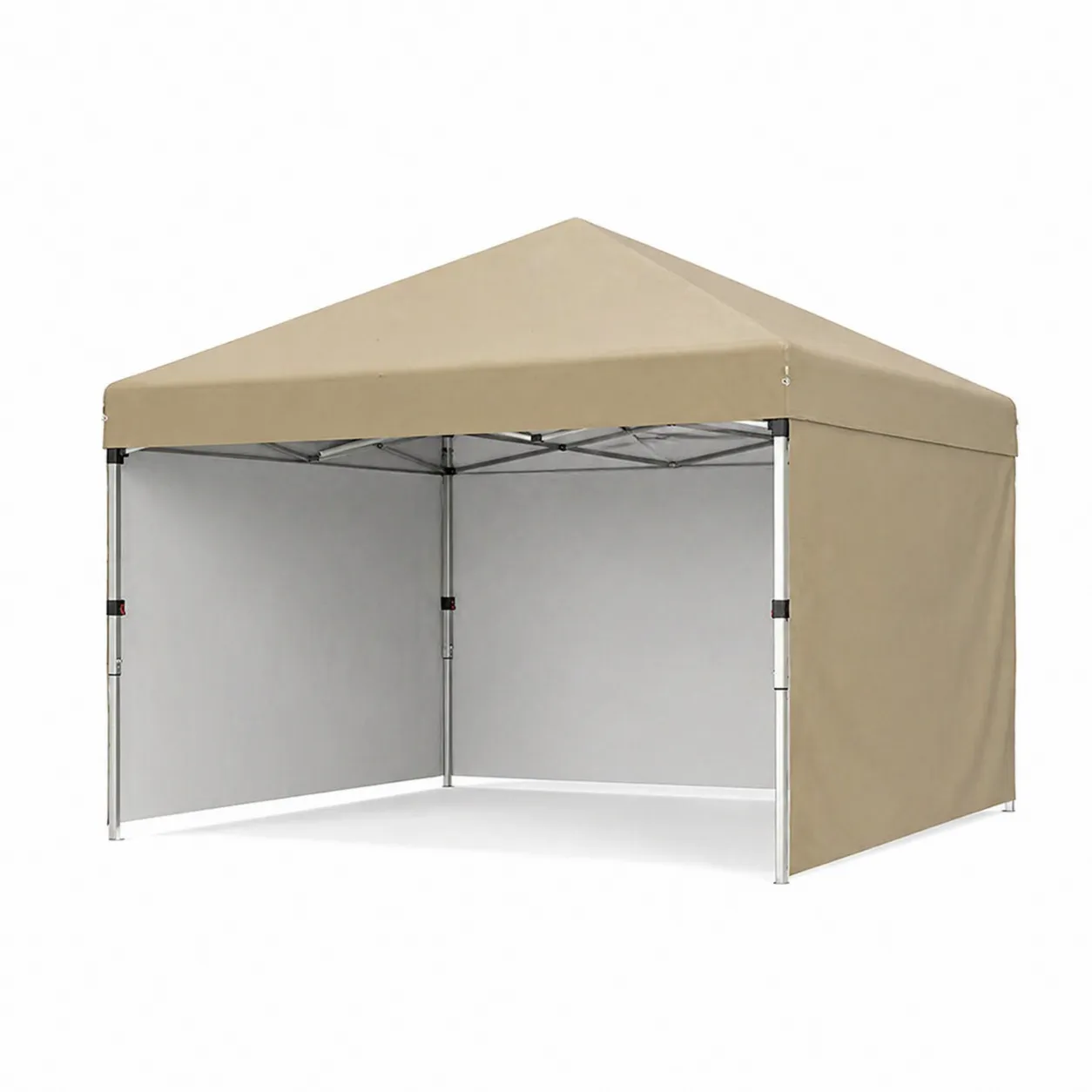 Tente pliante en aluminium et polyester 3x3 m Beige-Solvicar