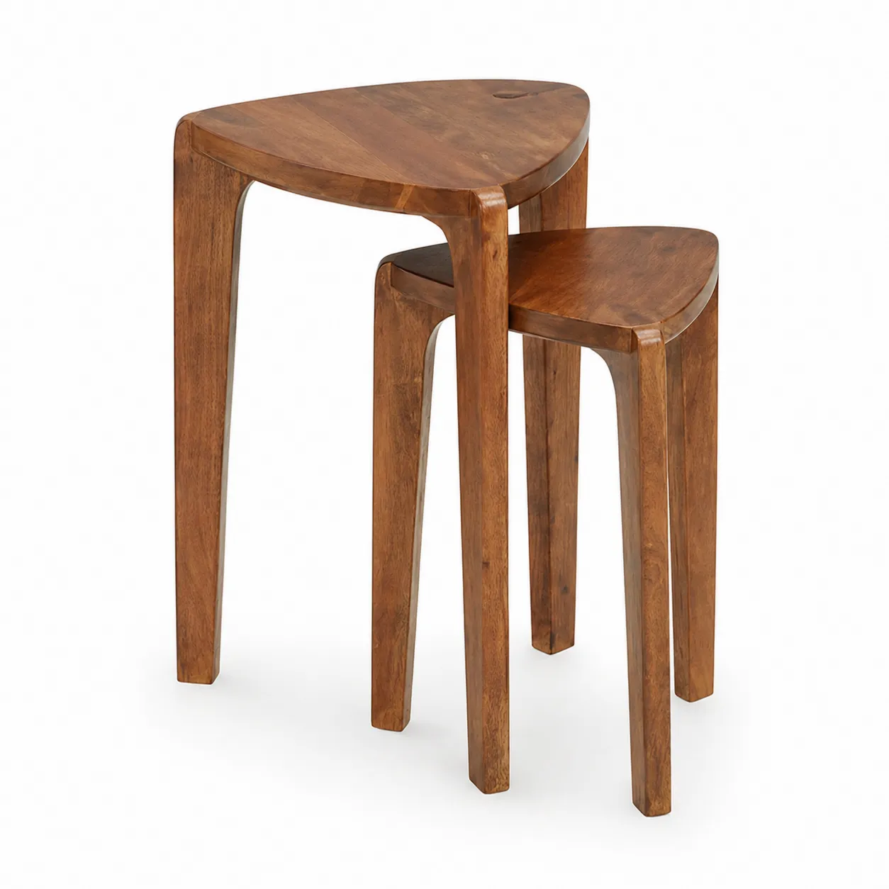 Tables gigognes en bois massif-Solvicar