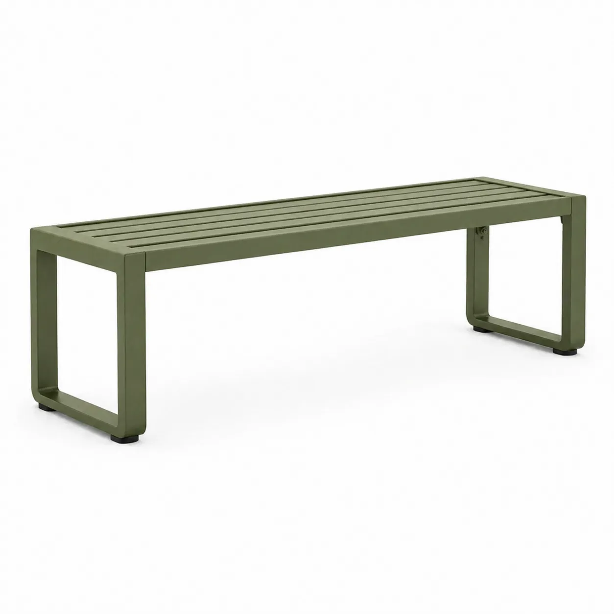 Banc en métal vert pour extérieur 160 cm-Solvicar