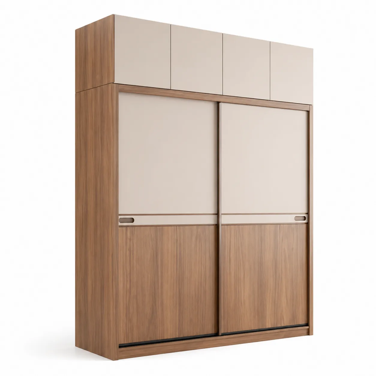 Armoire en Bois et Panneaux de Particules avec Portes Coulissantes 200x60x240 cm-Solvicar