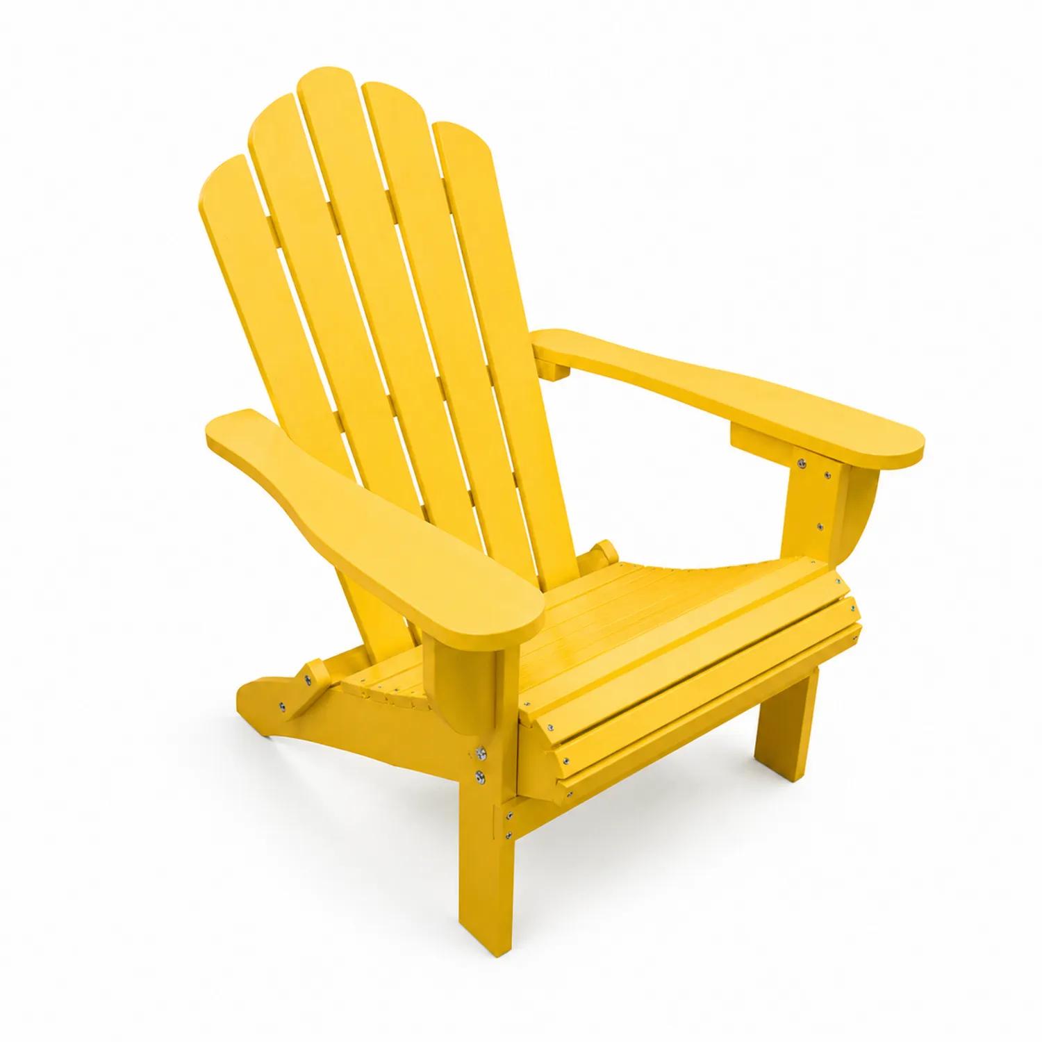 Fotel Adirondack drewniany żółty