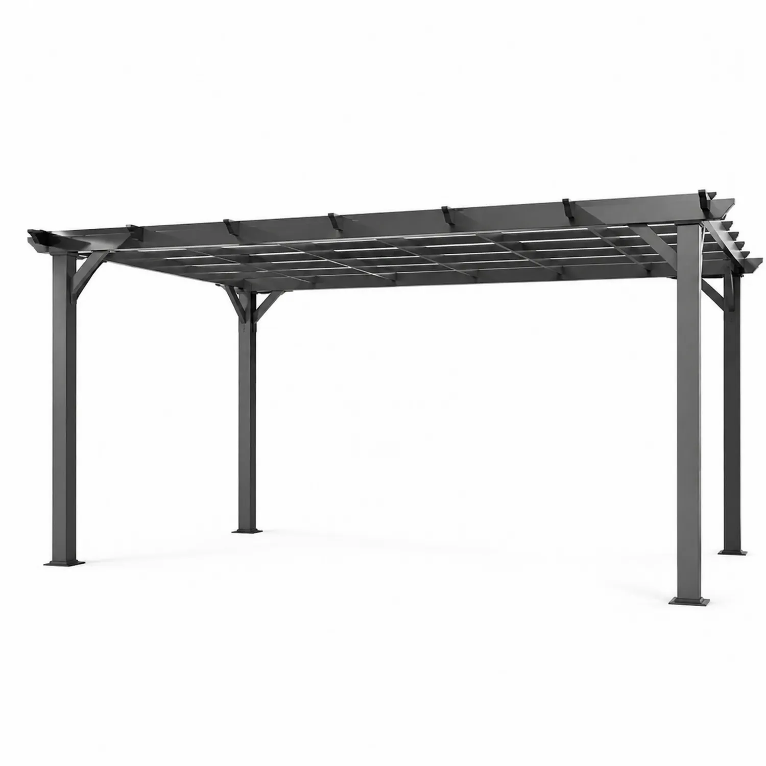 Pergola ogrodowa metalowa 300x400x250 cm Antracyt