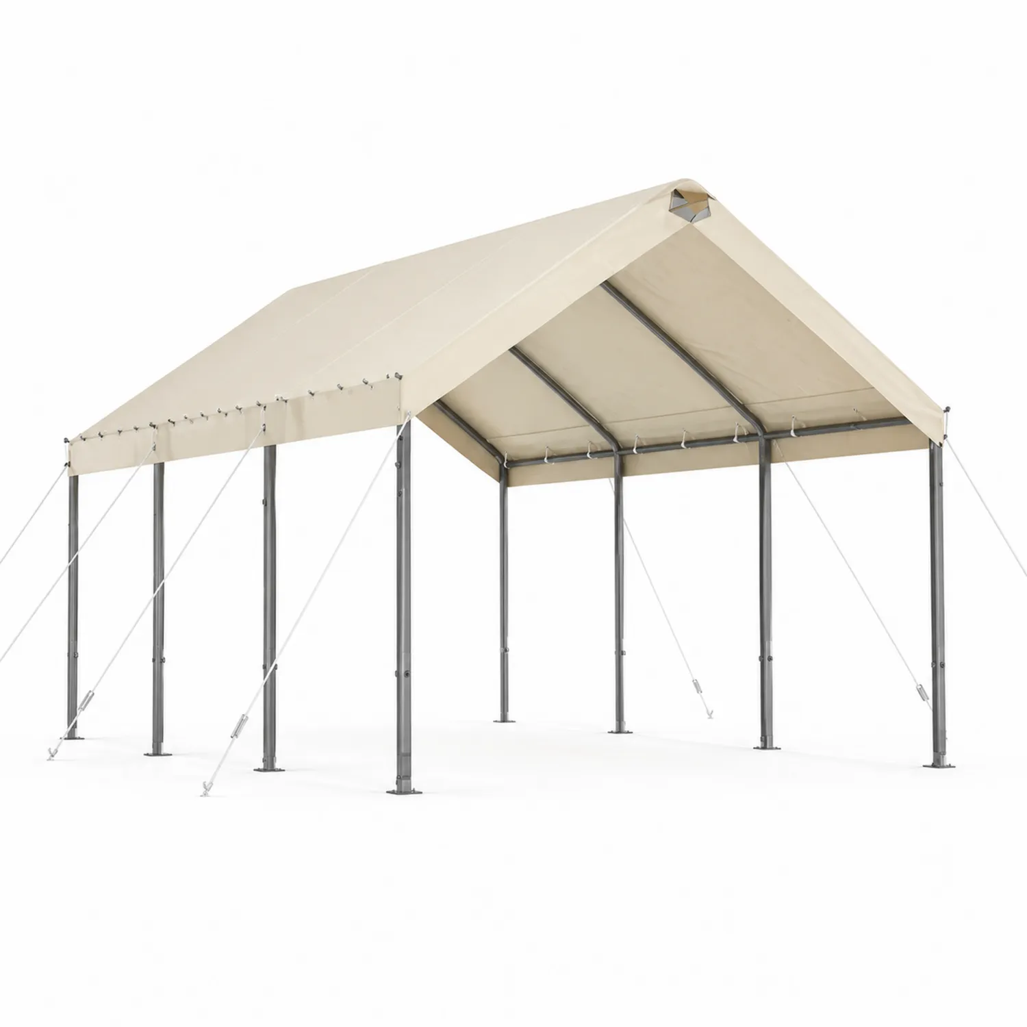Namiot ogrodowy z PVC 300x600 cm Beżowy