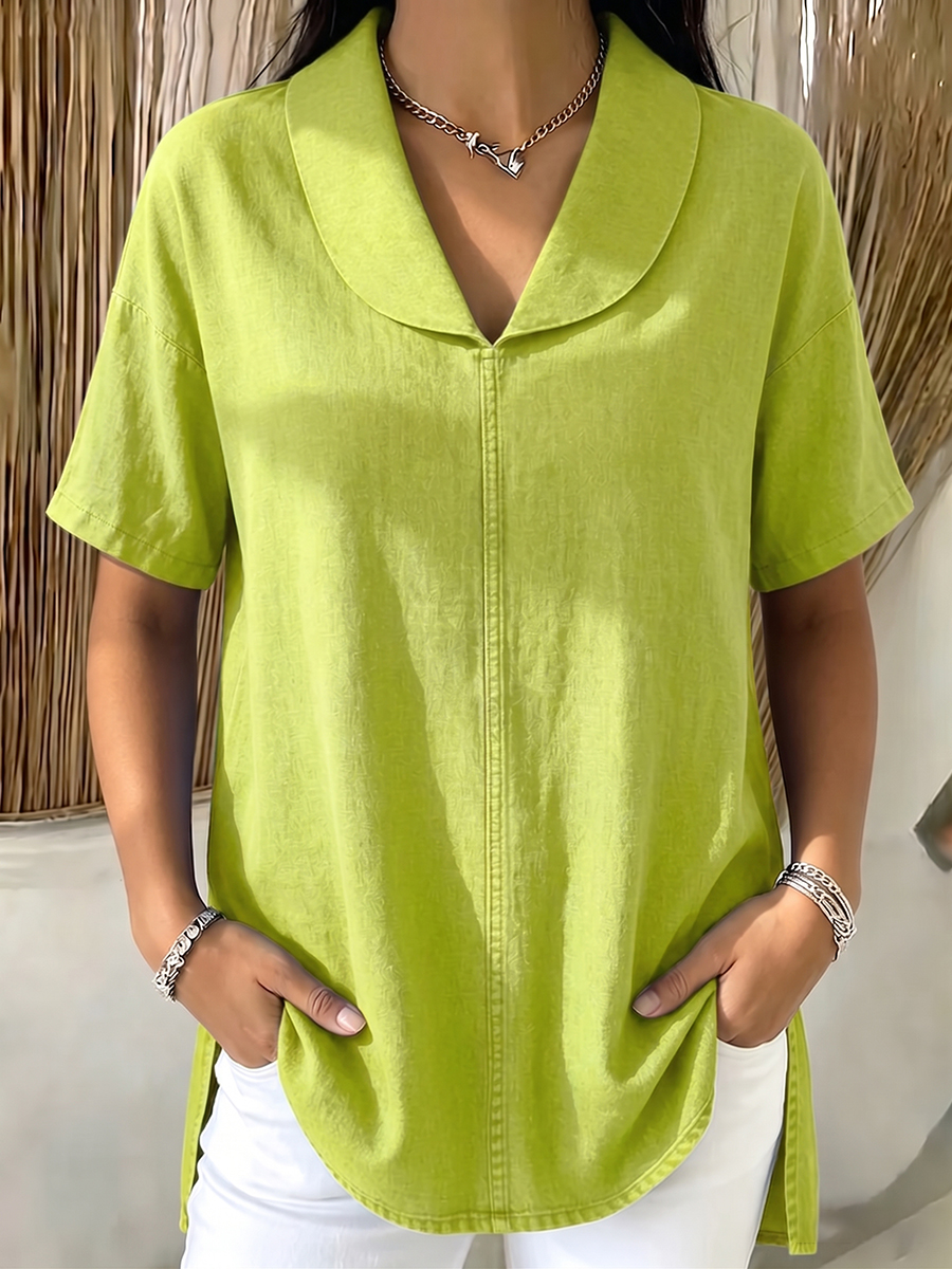 Mother's Day Gift❤️Relaxed Lapel Casual Blouse