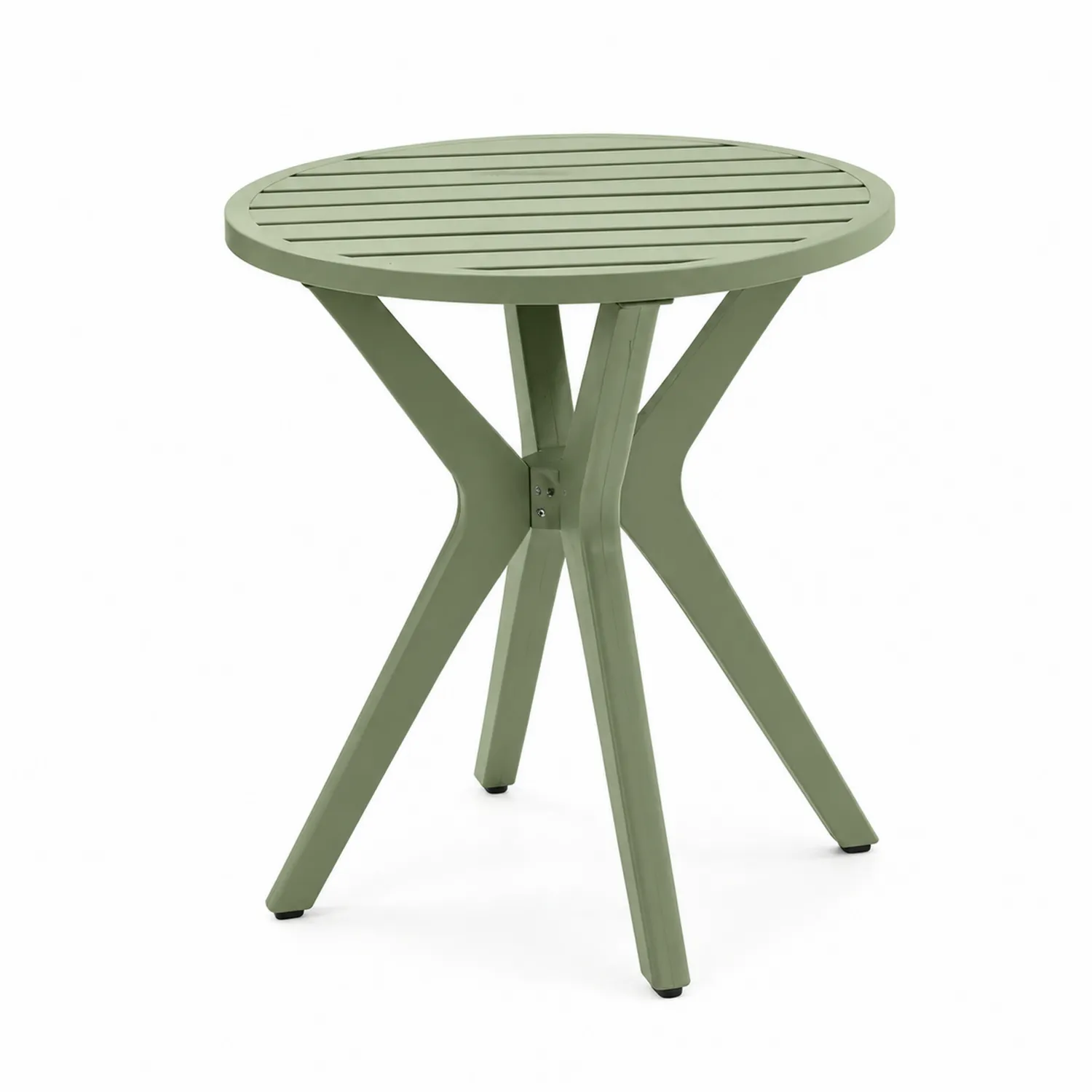 Runder Metalltisch Grün Ø50 cm
