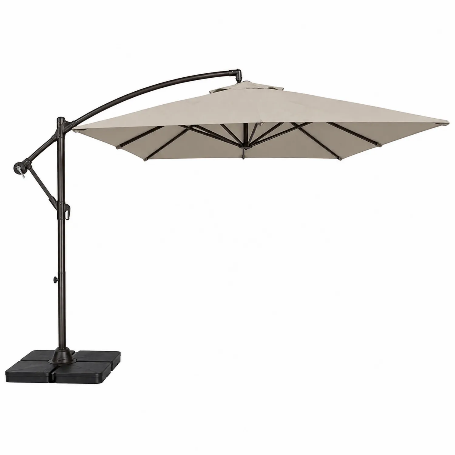 Ampelschirm Polyester 3m Beige