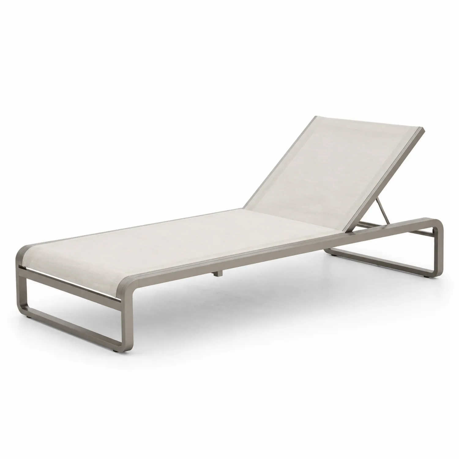 Sonnenliege Aluminium Textilene Beige