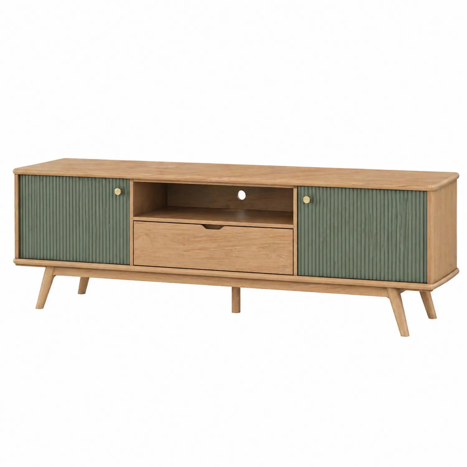 TV-Schrank Holz mit Türen und Schublade