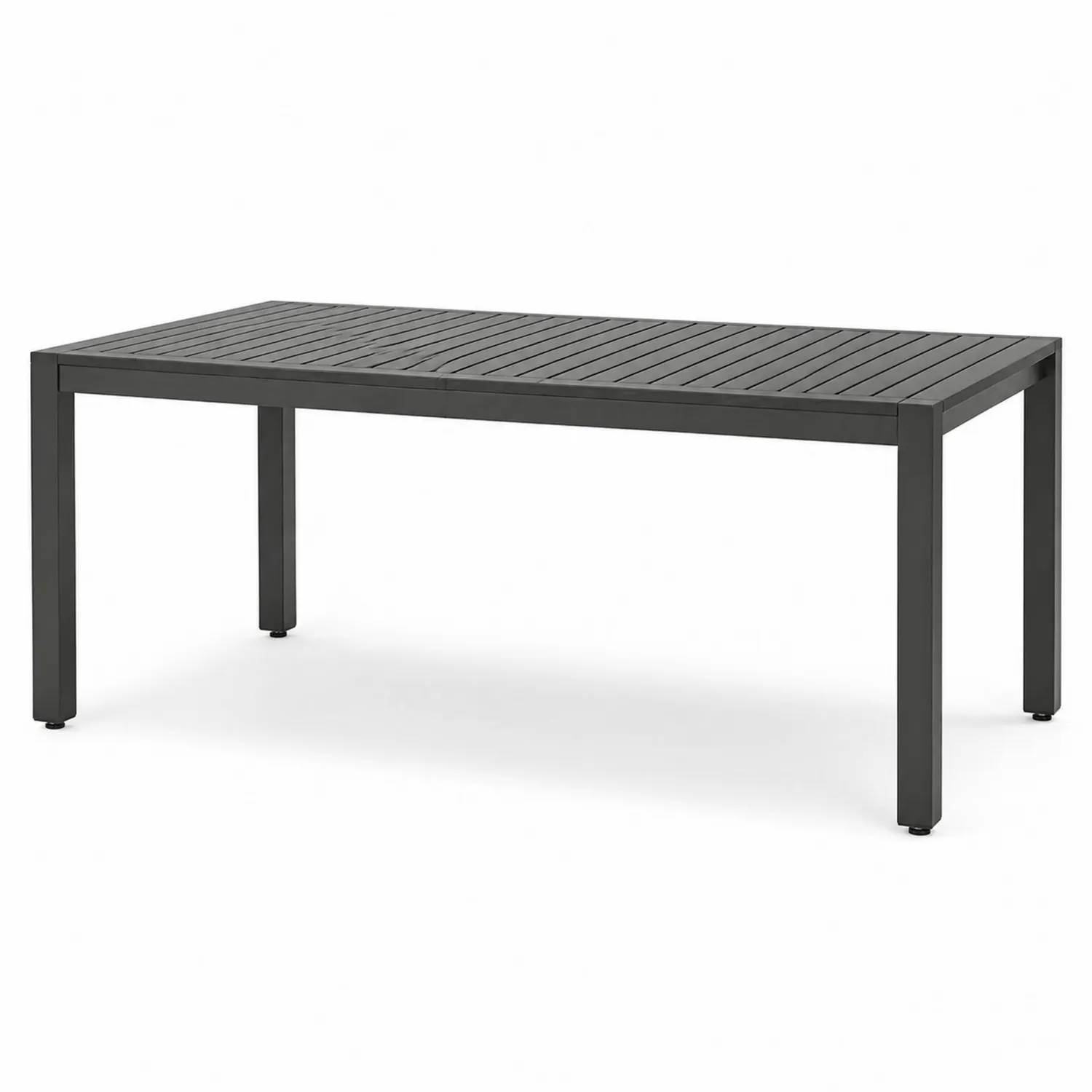Garten-Esstisch Aluminium 150x90 cm Anthrazit
