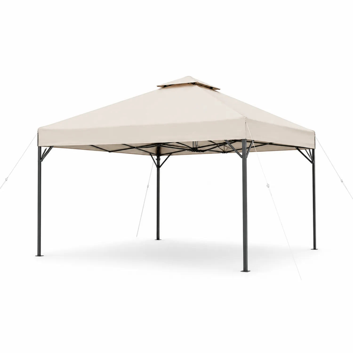 Pavillon Stahl Polyester Beige 3x3m