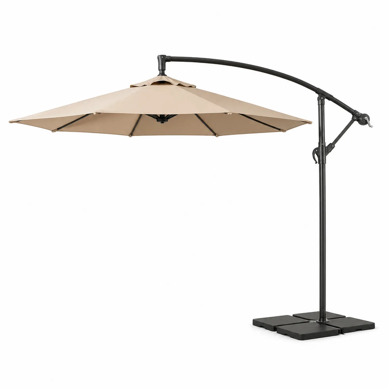 Ampelschirm Polyesterstoff 300 cm Beige