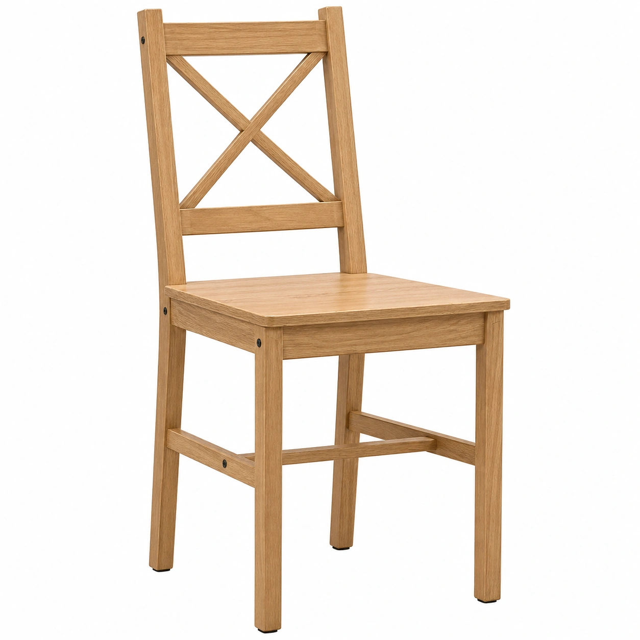Stuhl Harry Eiche Natur Holz B/H/T: ca. 43x86x41 cm-Supportfurni