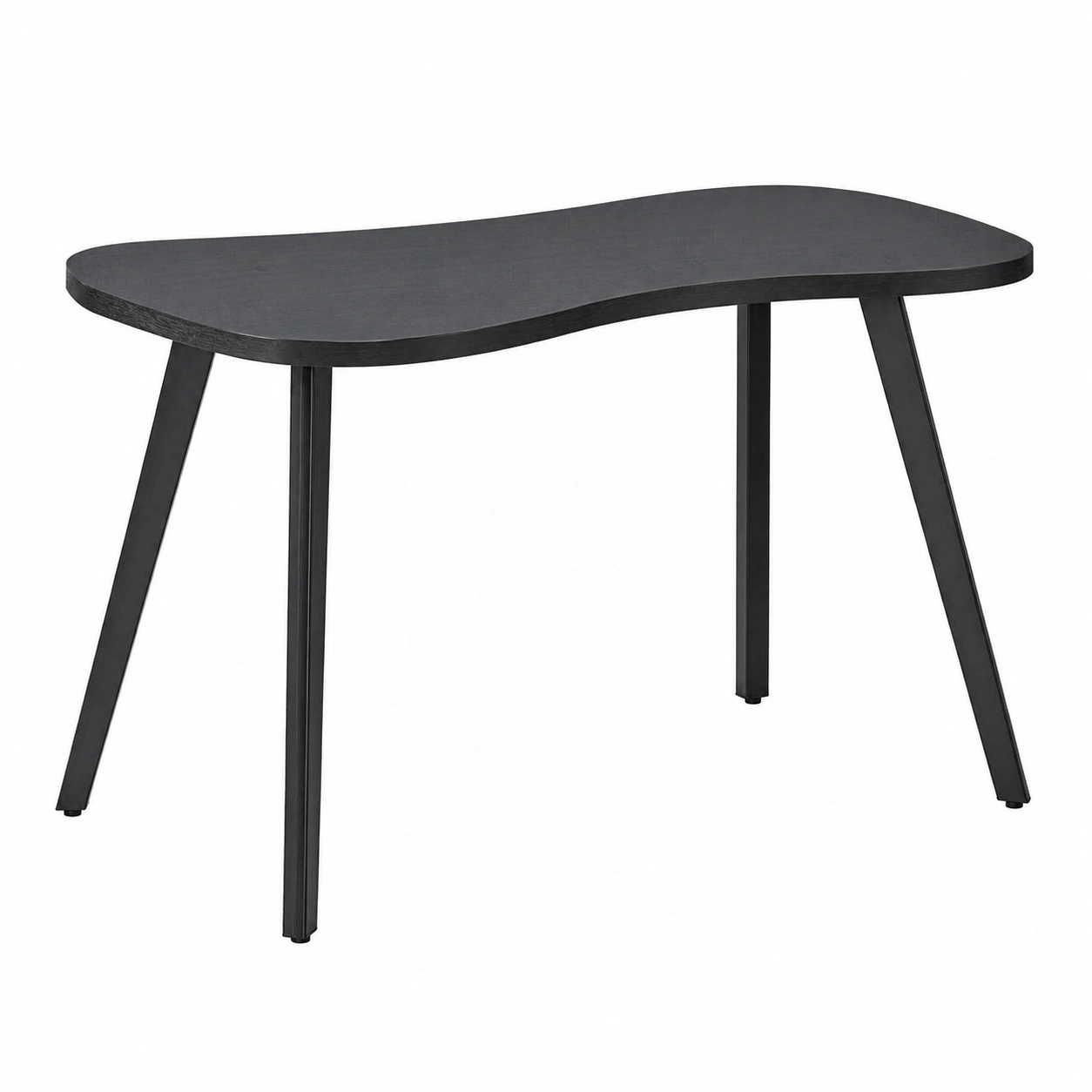 Moderner Esstisch in Schwarz mit organischer Tischplatte – Minimalistisches Design-Supportfurni