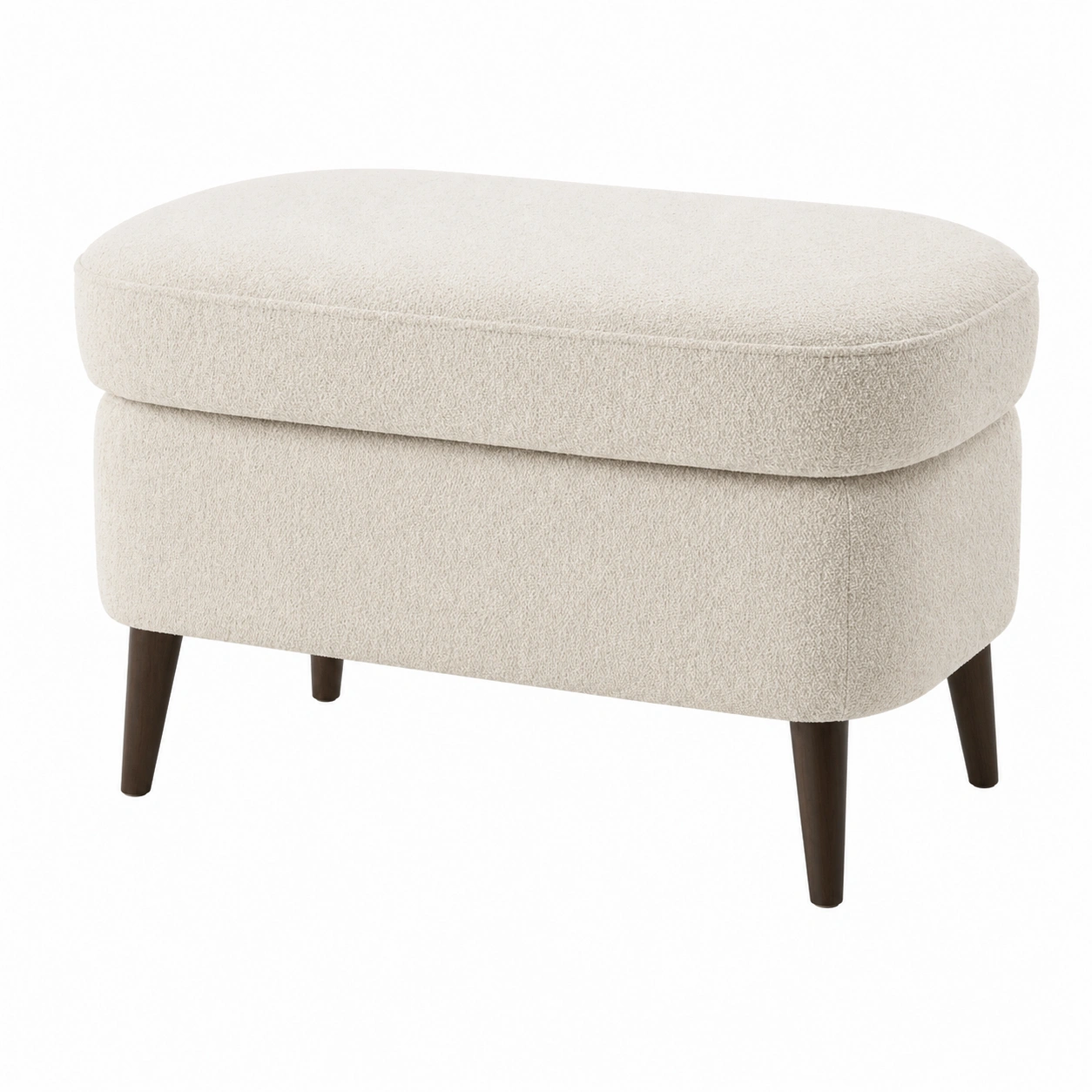 Polsterhocker mit Stauraum Stoff Beige modern rechteckig ca. 63 x 42 x 43 cm-cozyhelpcenter