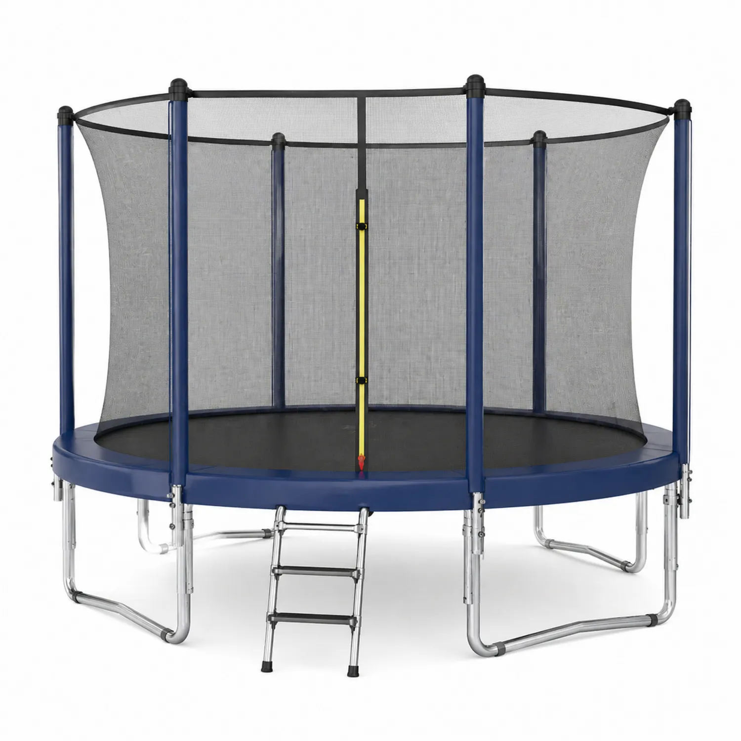 Trampolin Rund Stahl Blau mit Sicherheitsnetz 366 cm