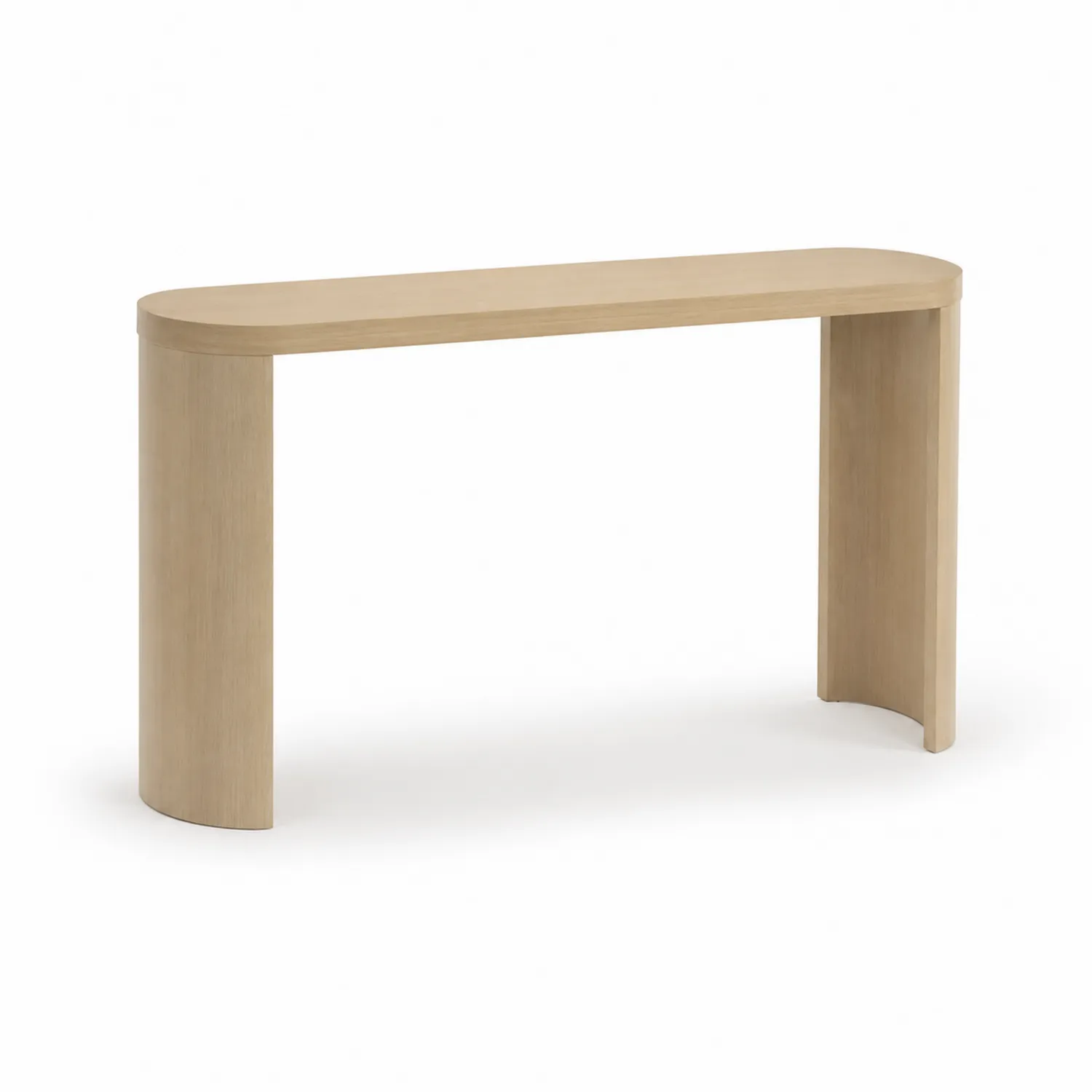 Konsolentisch aus Holz 120x35x80 cm Natur