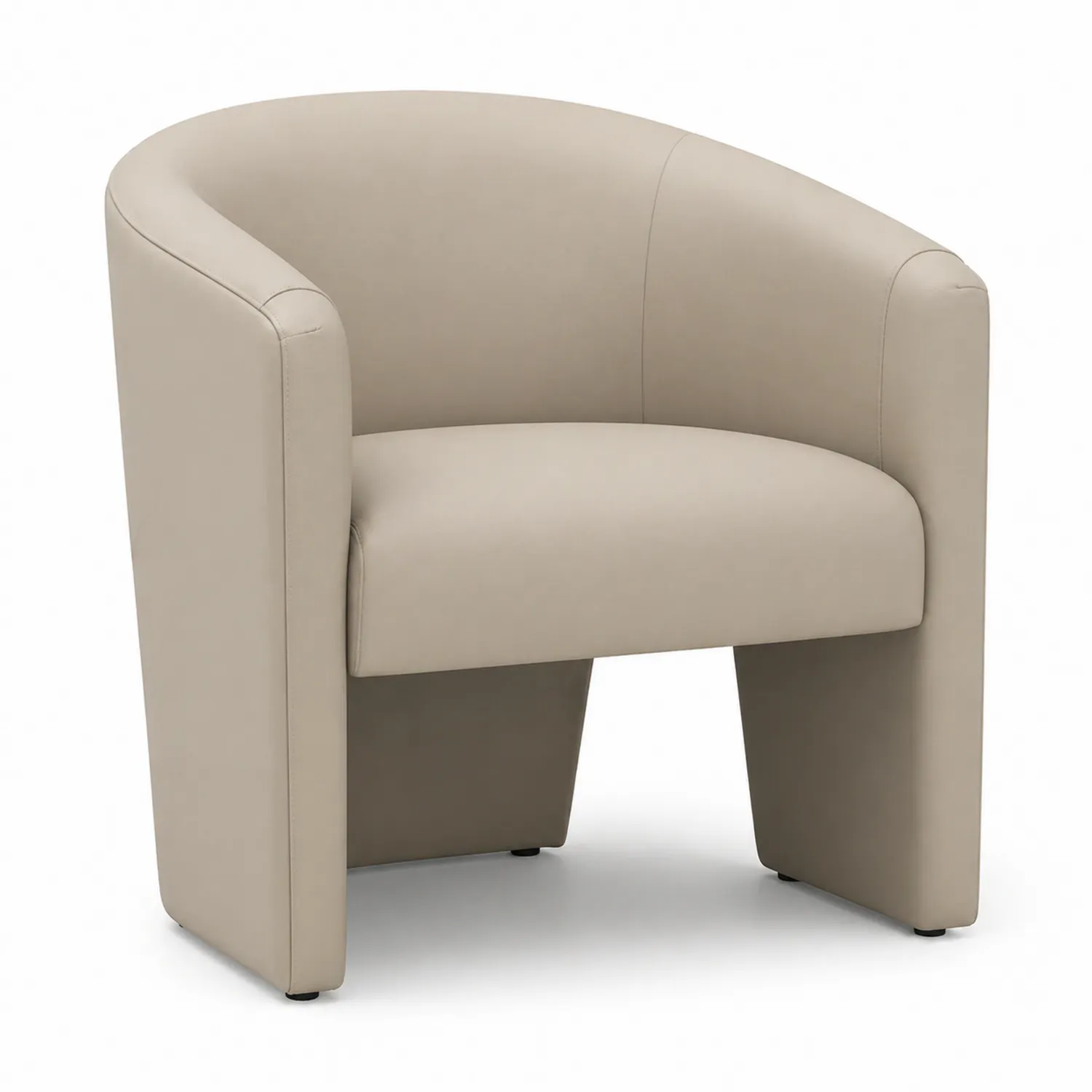 Loungesessel Leder Beige 70x70x70 cm