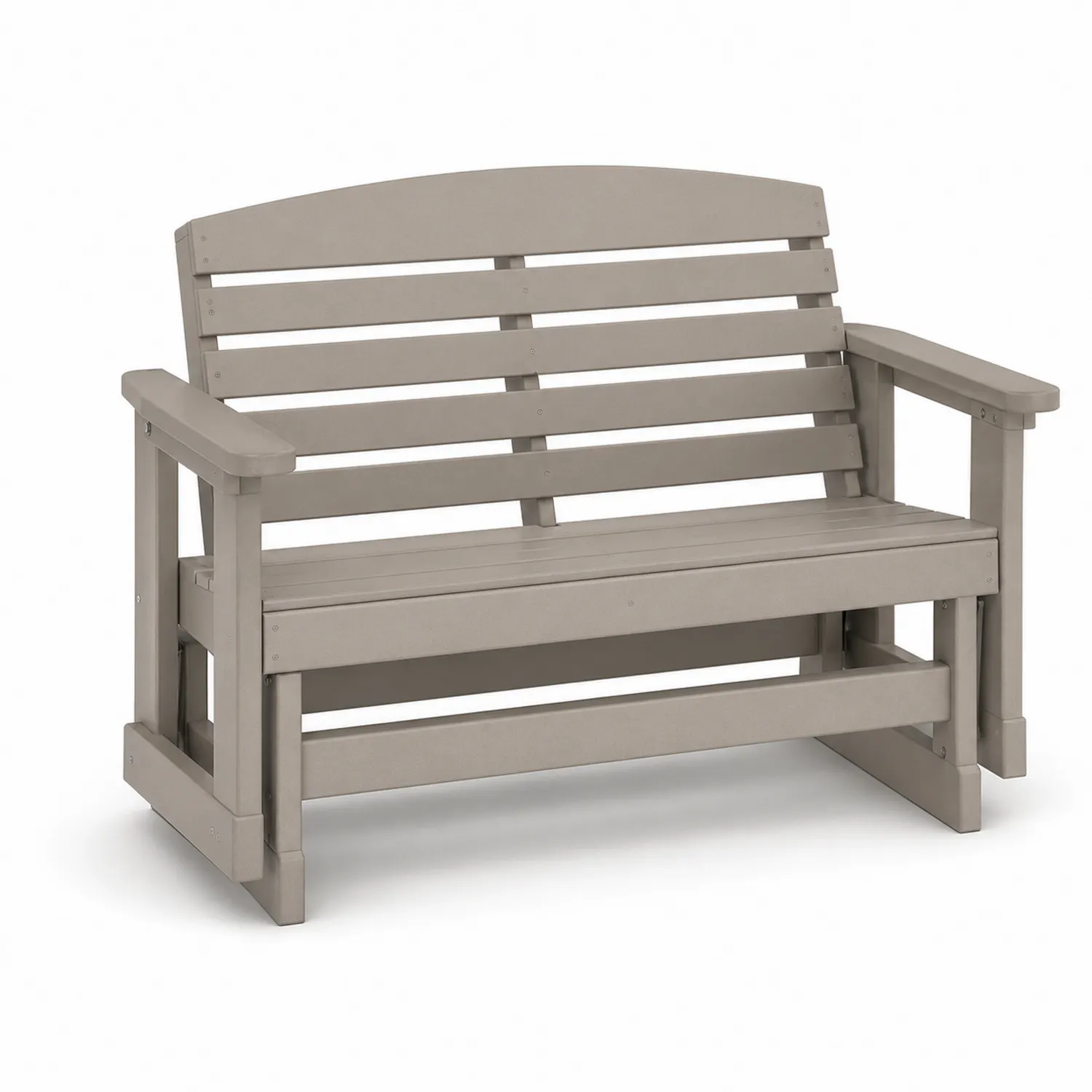 Gartenbank Kunststoff Beige 120x60x90 cm