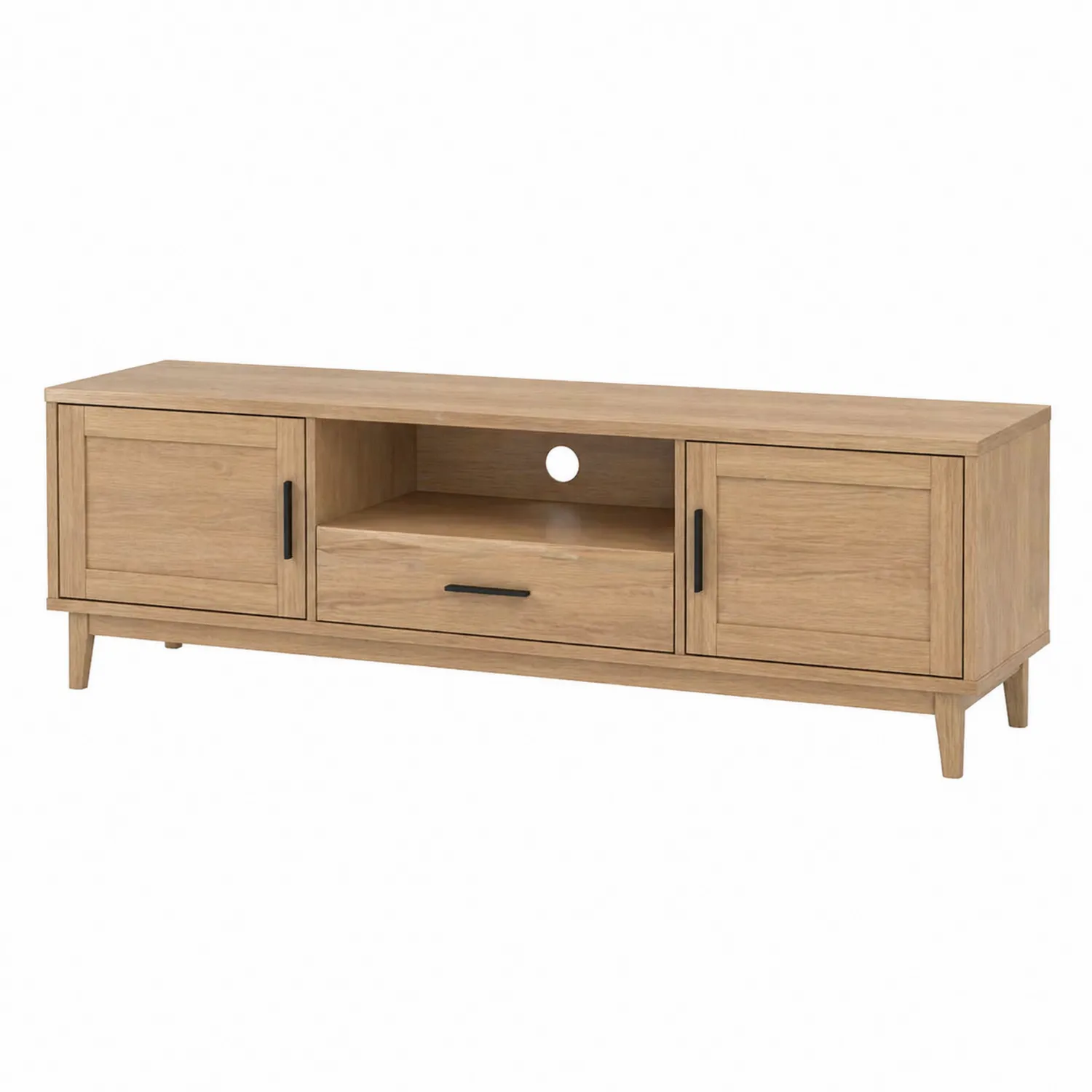 TV-Schrank aus Eichenfurnier 120x40x50cm Natur