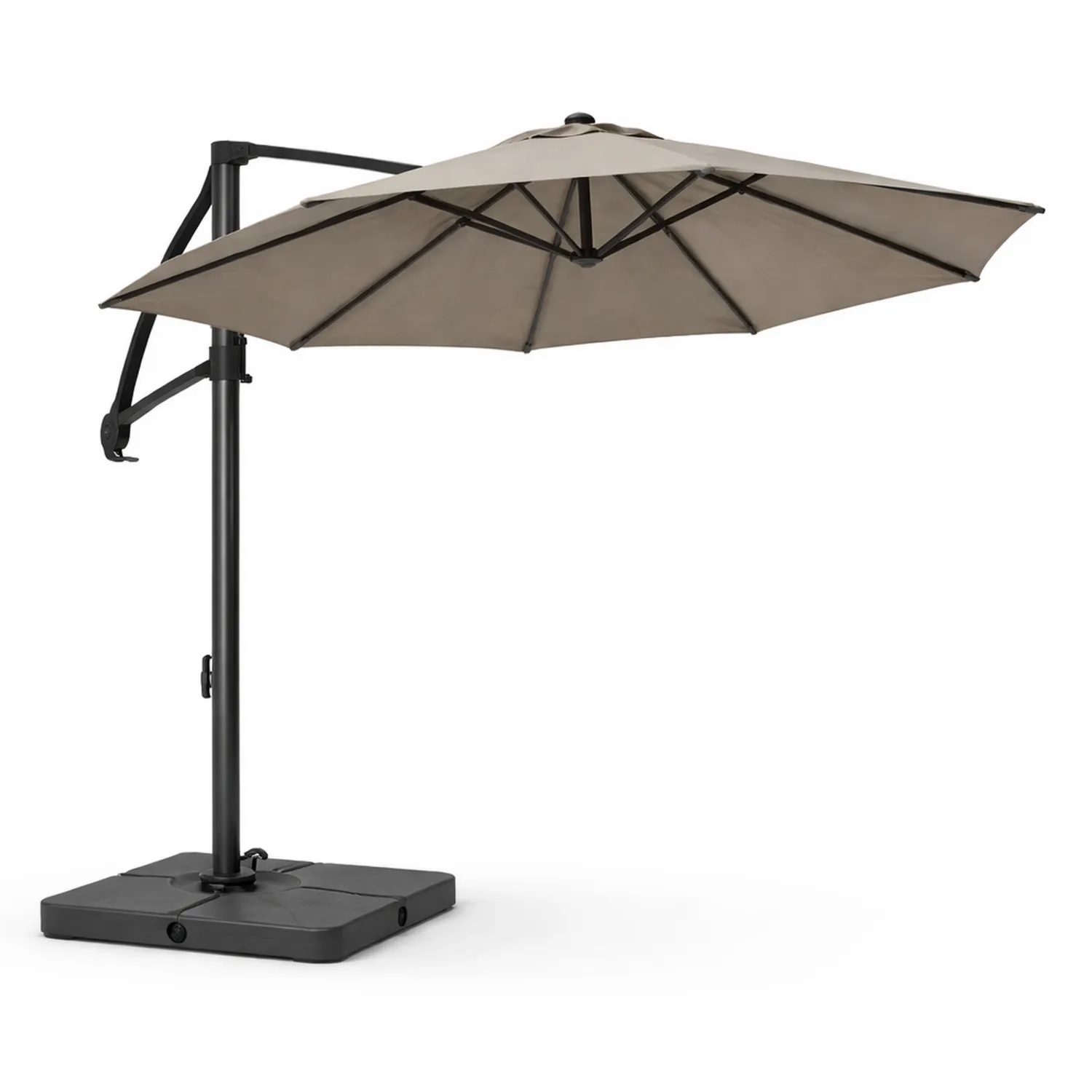 Ampelschirm Rund 3m Olefin Beige-Lumverohome