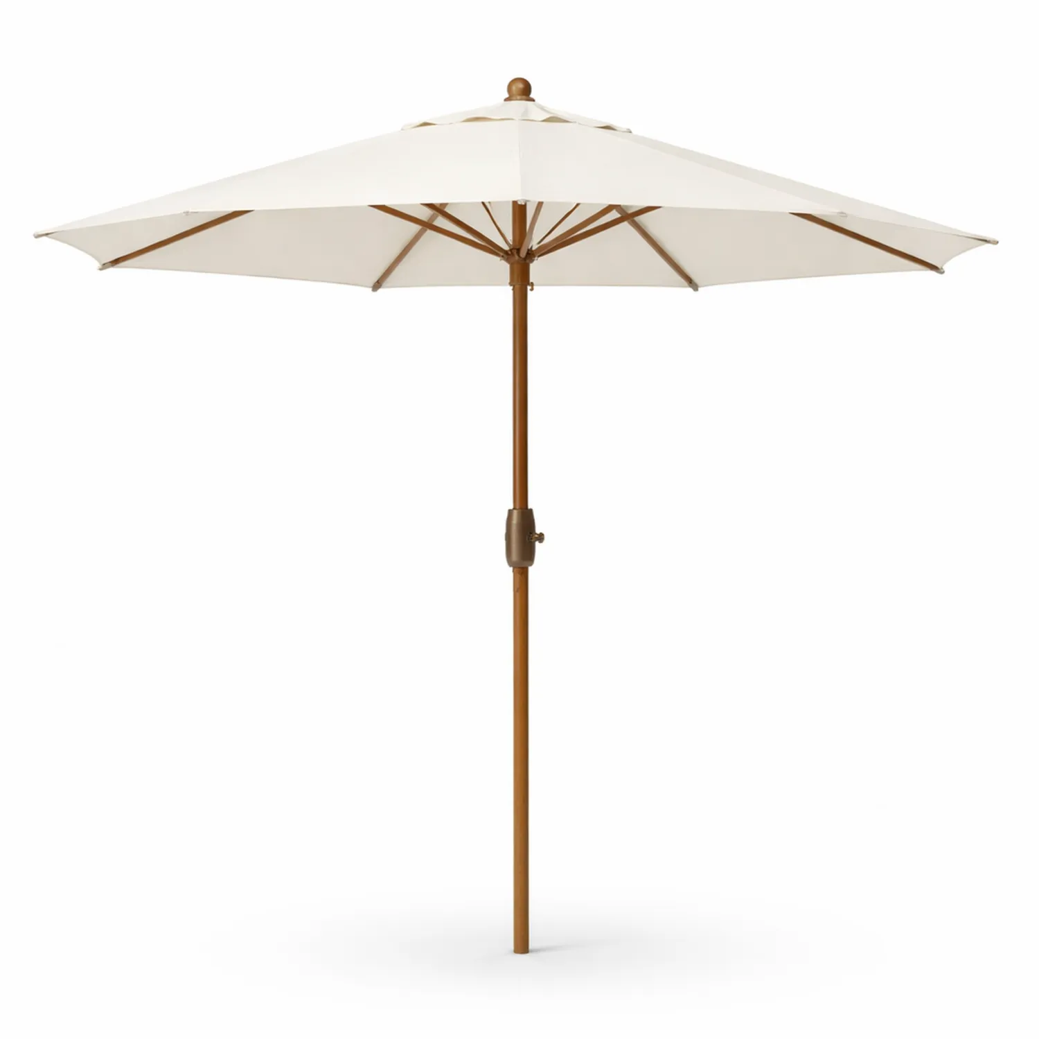 Runder Holzgartenschirm Creme 300cm-Lumverohome