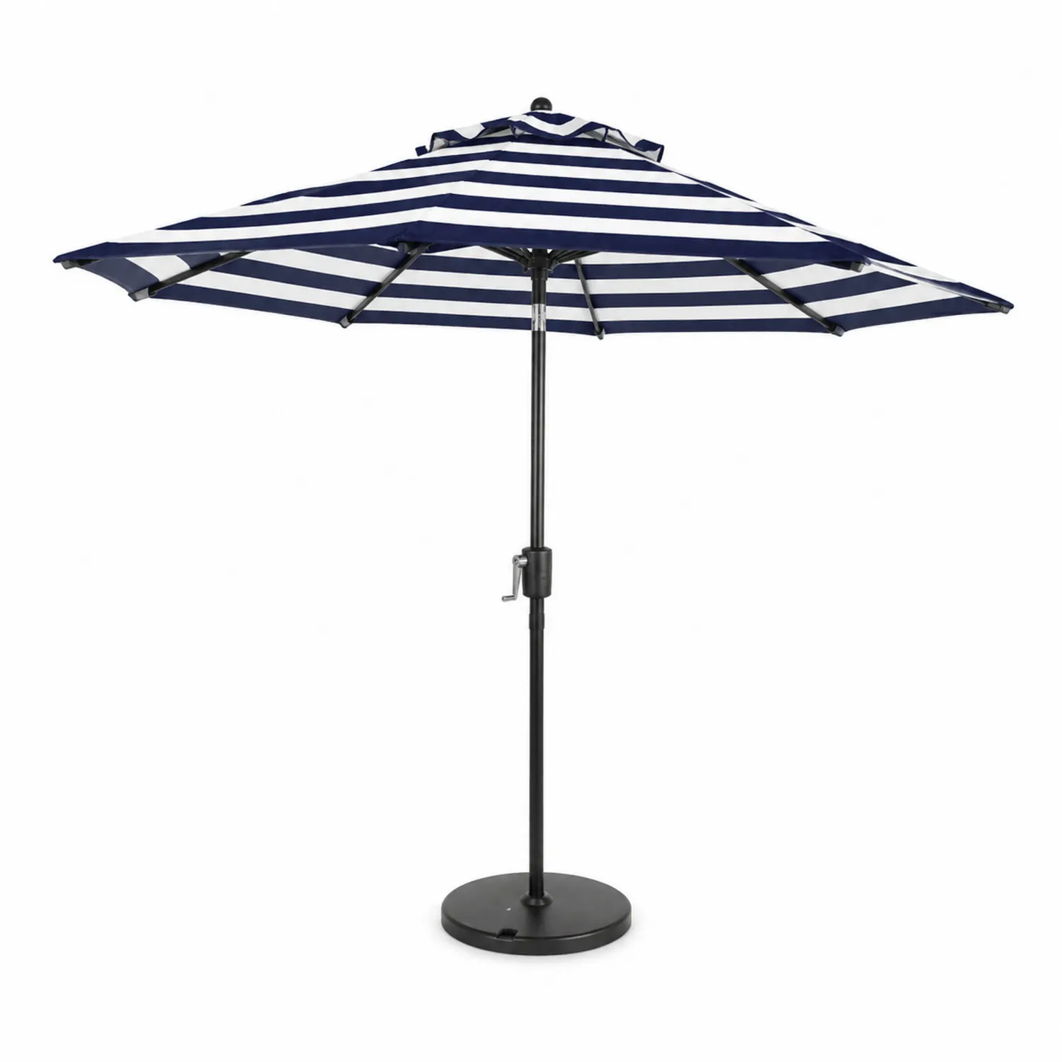 Gartenschirm Polyestertuch 300 cm Blau/Weiß Rund-Benrayzen