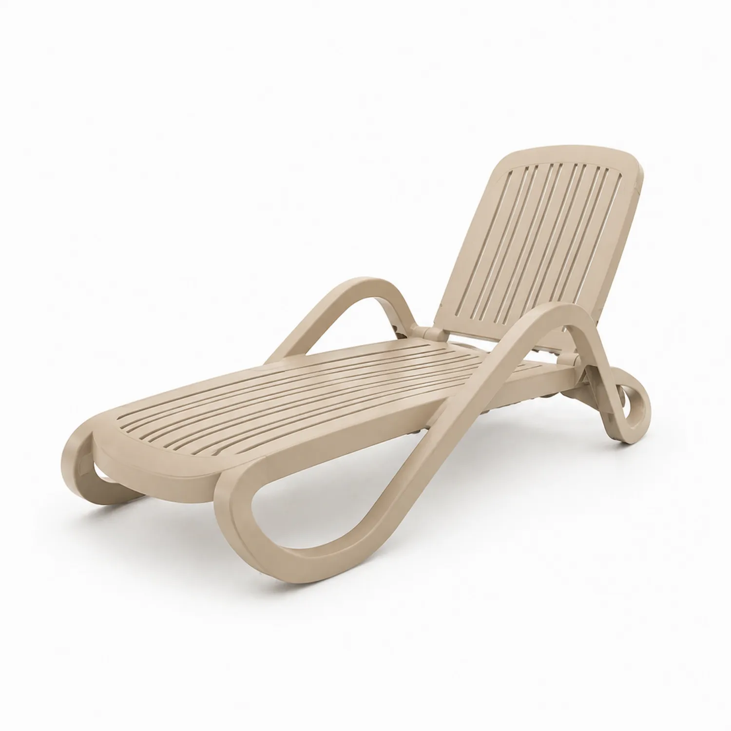 Sonnenliege Kunststoff Beige 190 cm-Benrayzen