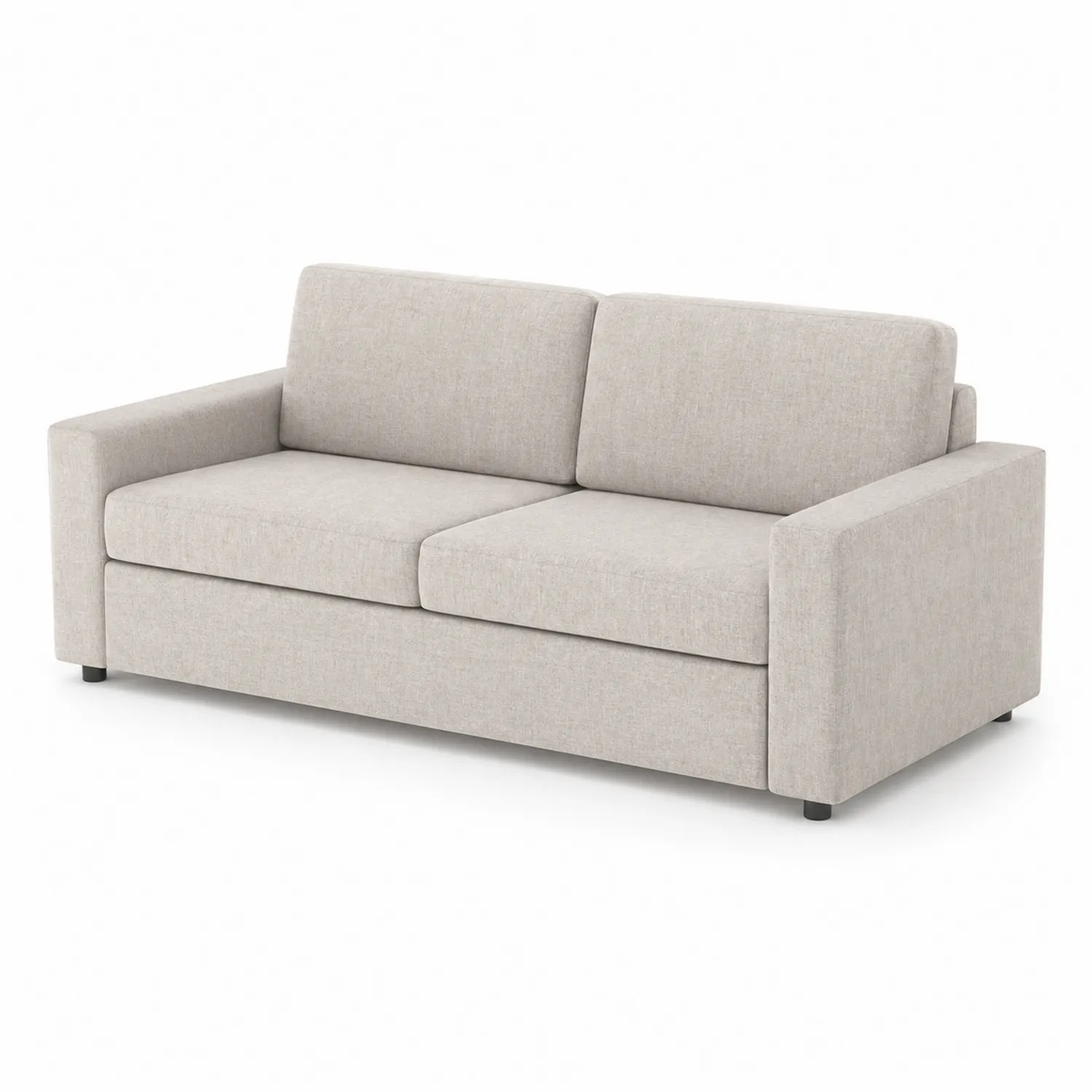 3-Sitzer Sofa aus Leinen Stoff 200 cm Beige-Benrayzen