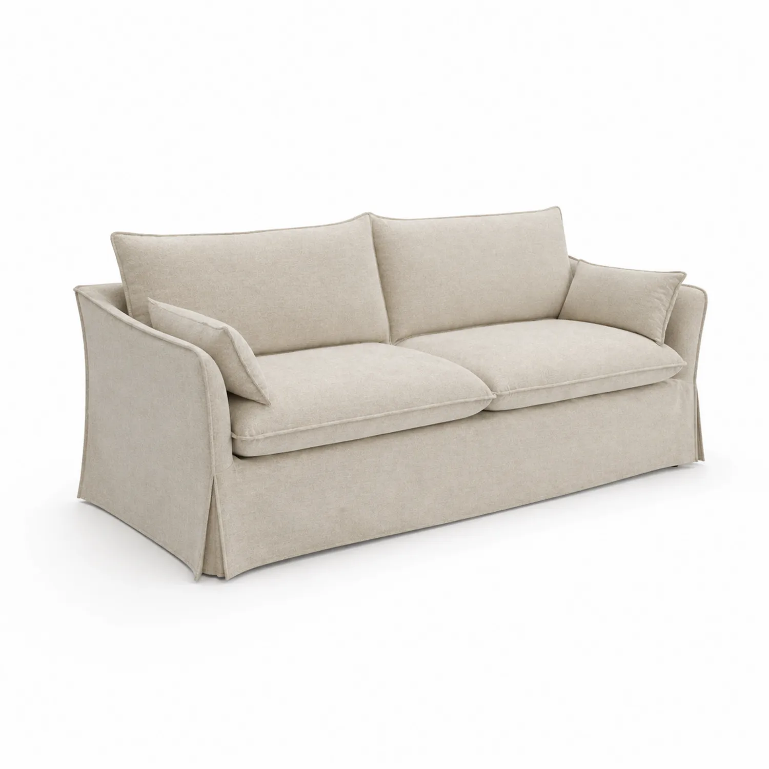 3-Sitzer Sofa Leinenstoff Beige 220 cm-Benrayzen