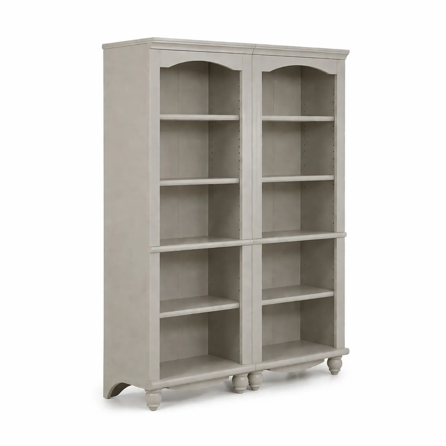 Holz Bücherregal Grau 180x120 cm-Benrayzen