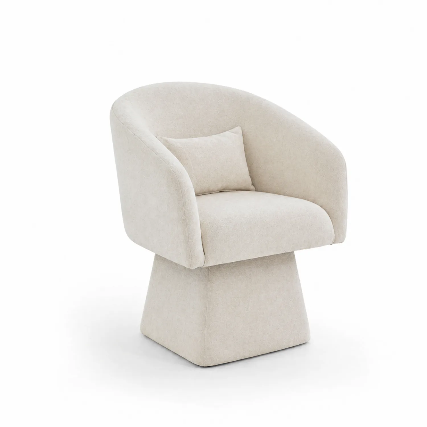 Stoffsessel Beige mit Kissen-Benrayzen