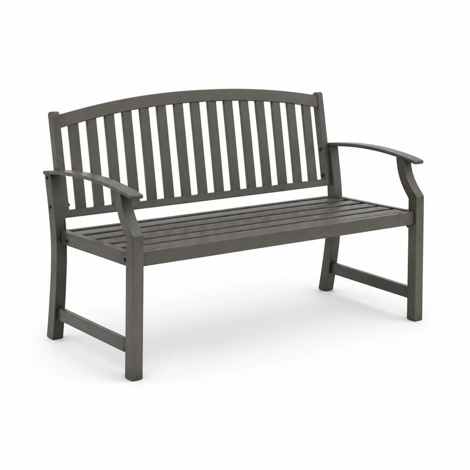 Gartenbank Holz Grau 120cm-Benrayzen