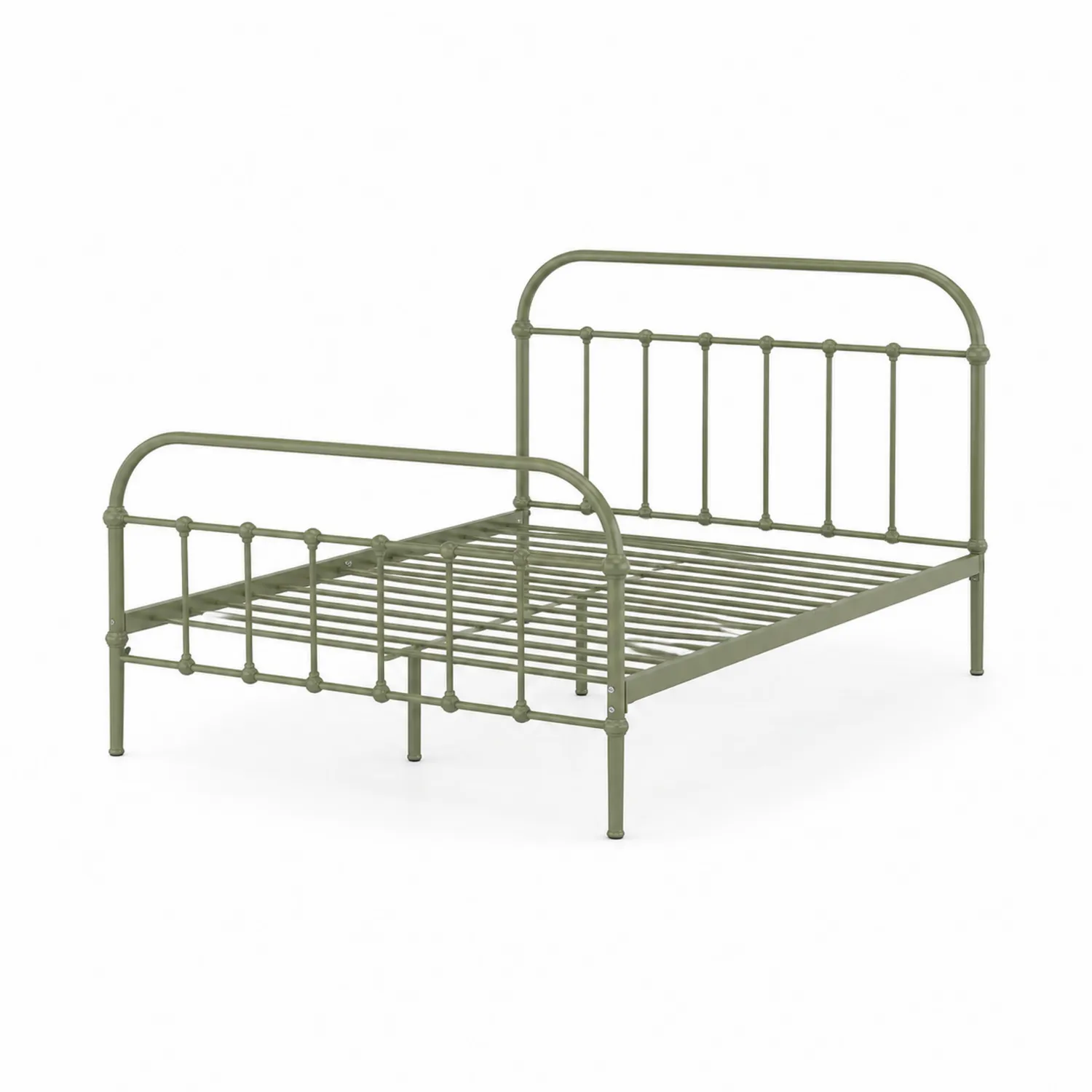 Metallbett aus Stahl 140x200 cm Grün-Benrayzen
