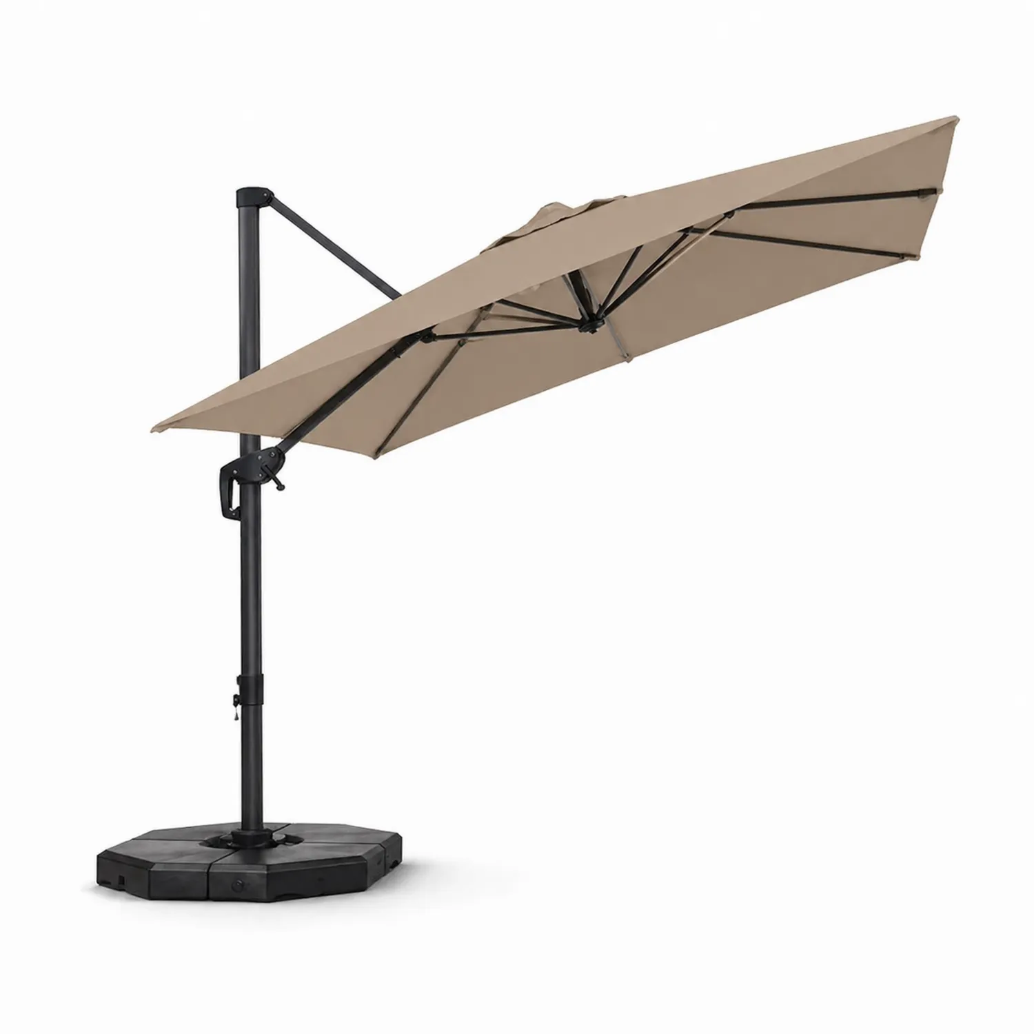 Ampelschirm Aluminium Polyester 300 cm Beige-Benrayzen