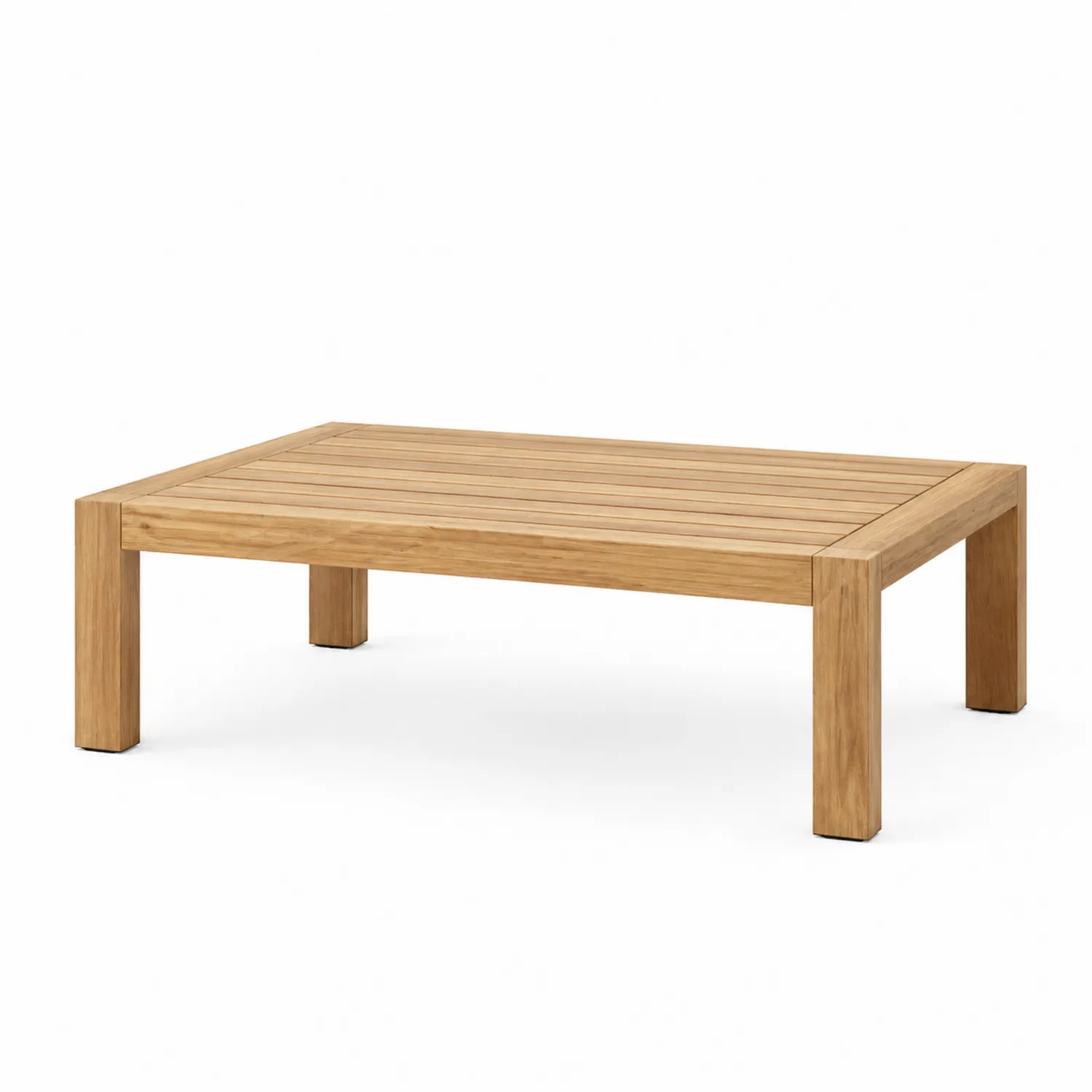 Mesa de centro de madera de teca 120x60x40 cm