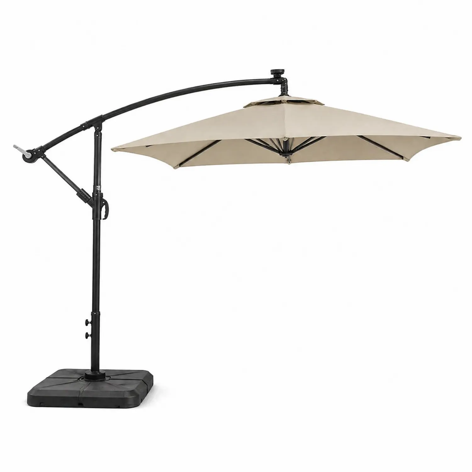 Sombrilla Exterior de Aluminio con Lona de Poliéster Beige 3m