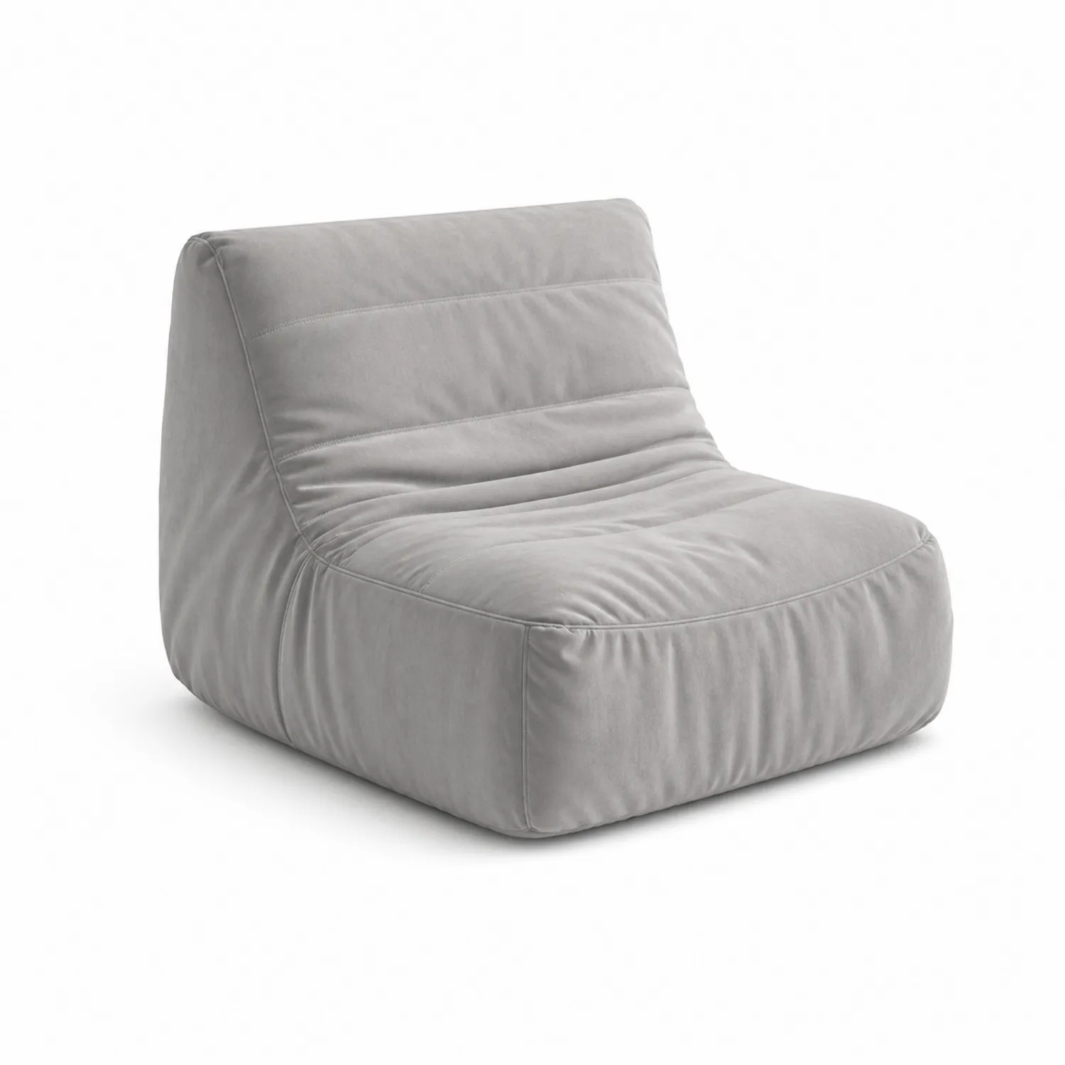 Sillón de Tela Gris 80x75x70 cm
