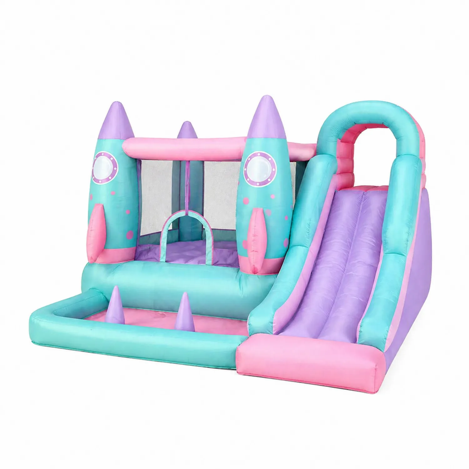Castillo Inflable con Tobogán de PVC Multicolor