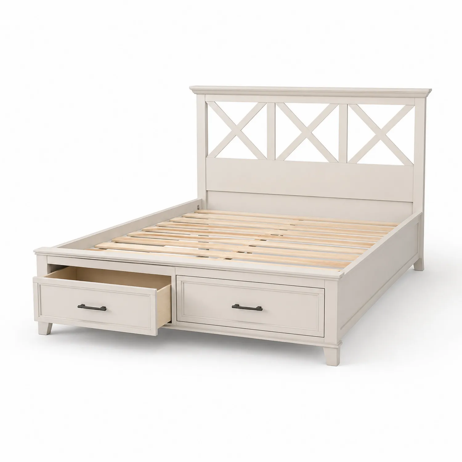 Cama de Madera con Cajones de 200x160 cm