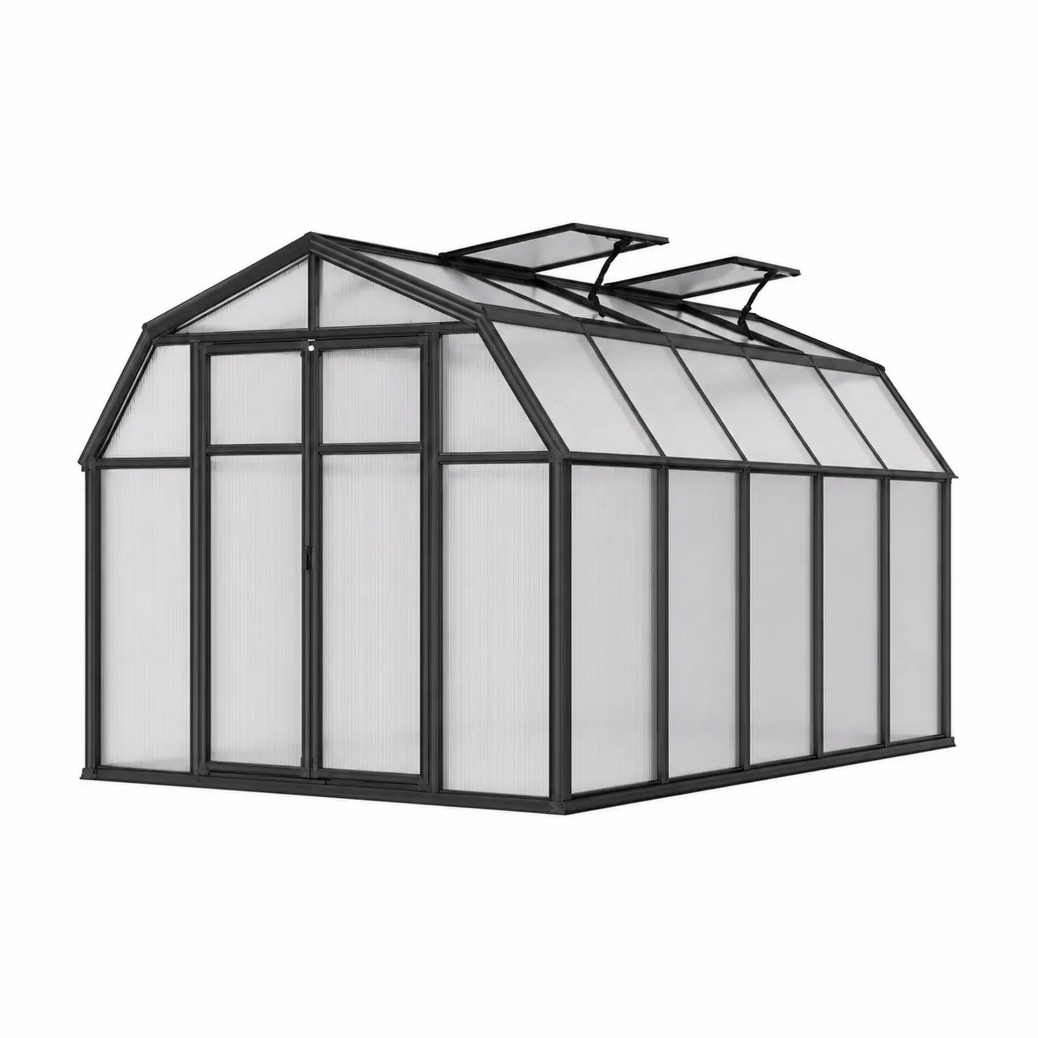 Invernadero de Aluminio con Policarbonato Negro