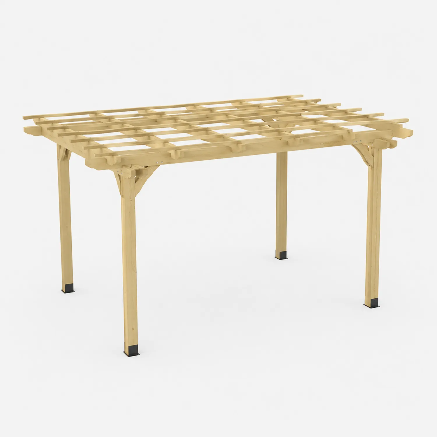 Pérgola de Madera de Pino Tratada 300x200x220 cm